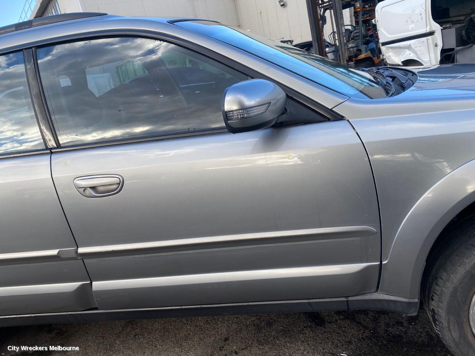 SUBARU OUTBACK LEFT FRONT DOOR, 4TH GEN 09/2003 - 08/2009