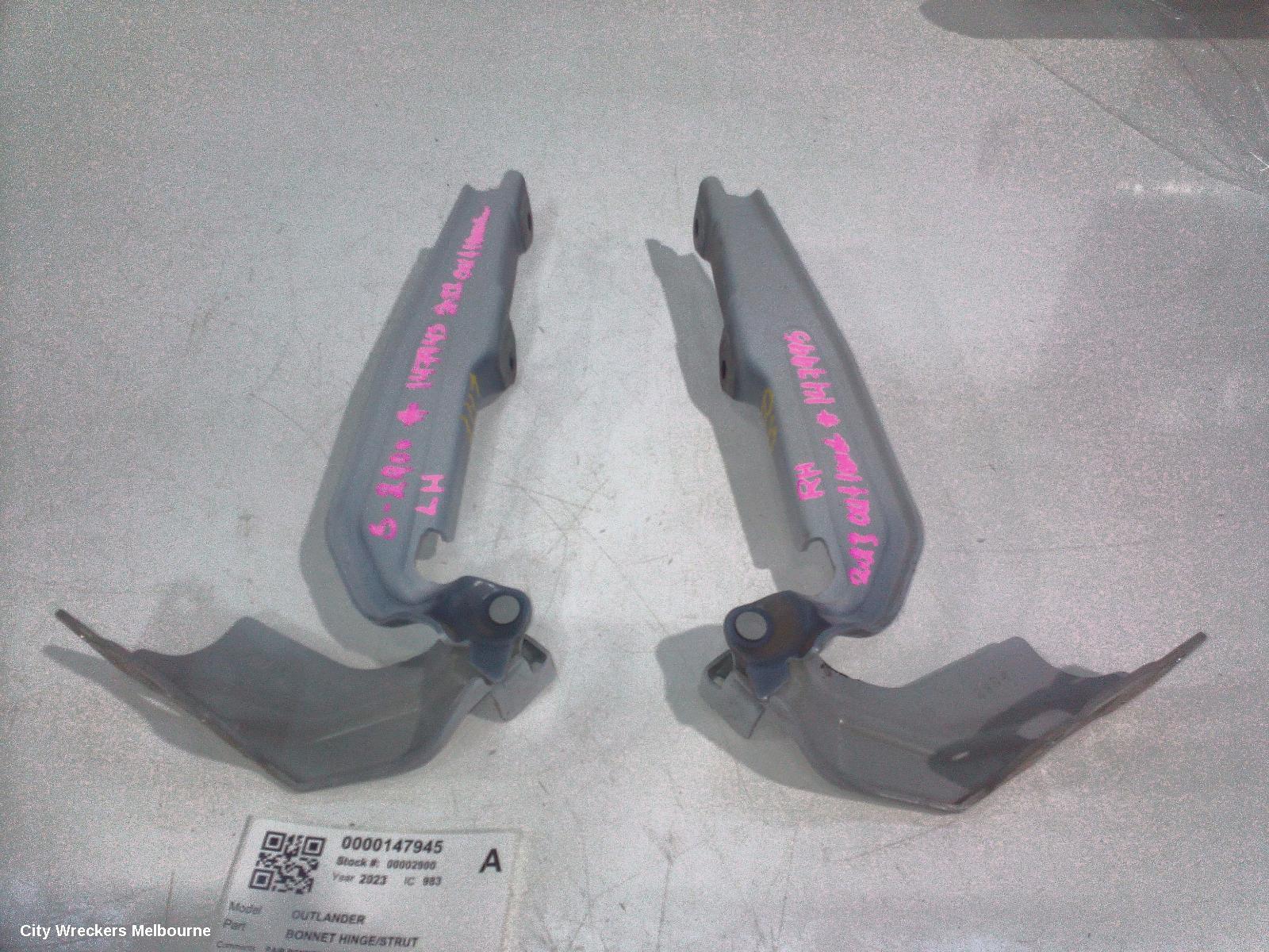 MITSUBISHI OUTLANDER BONNET HINGE/STRUT, ZM, 08/2021 ONWARDS