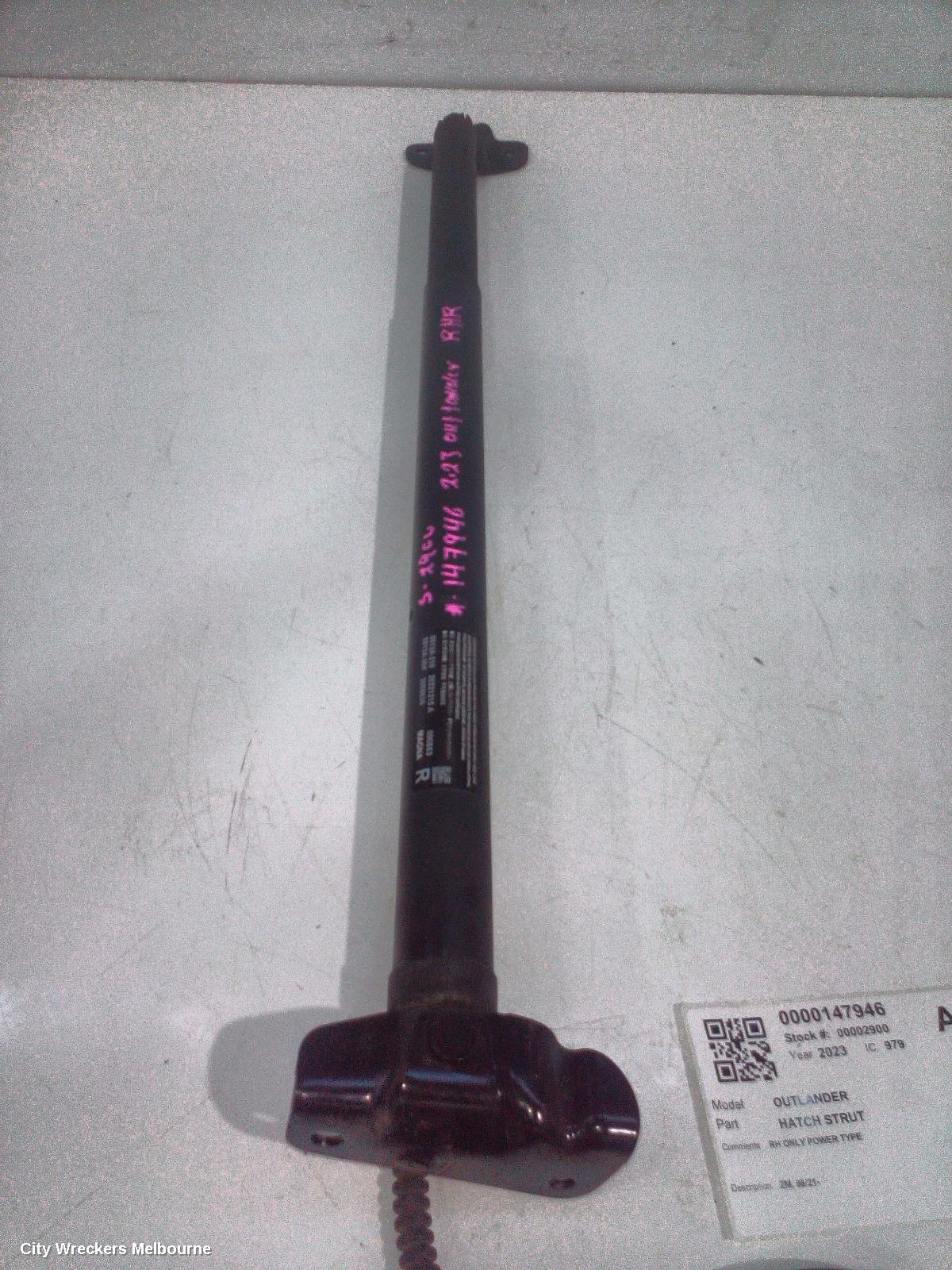 MITSUBISHI OUTLANDER HATCH STRUT, ZM, 08/2021 ONWARDS