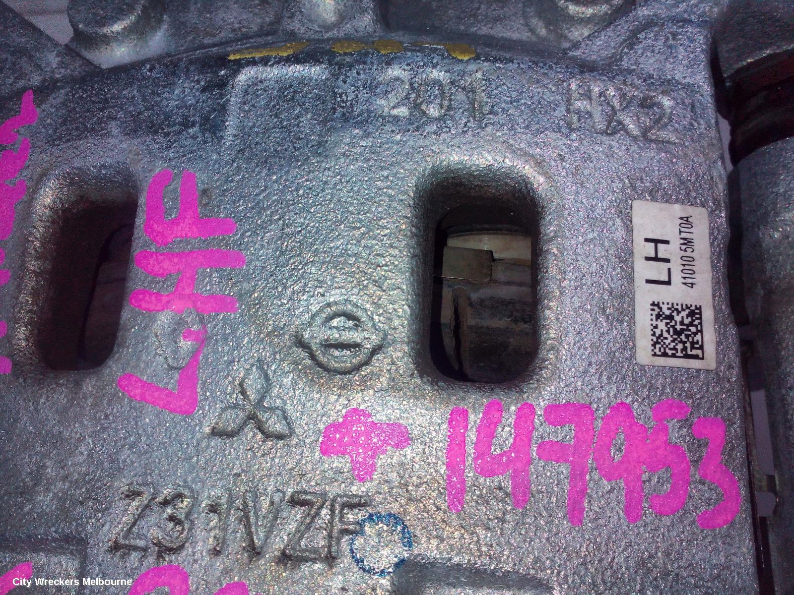 MITSUBISHI OUTLANDER CALIPER, LH FRONT, 4WD, ZM, 08/2021 ONWARDS