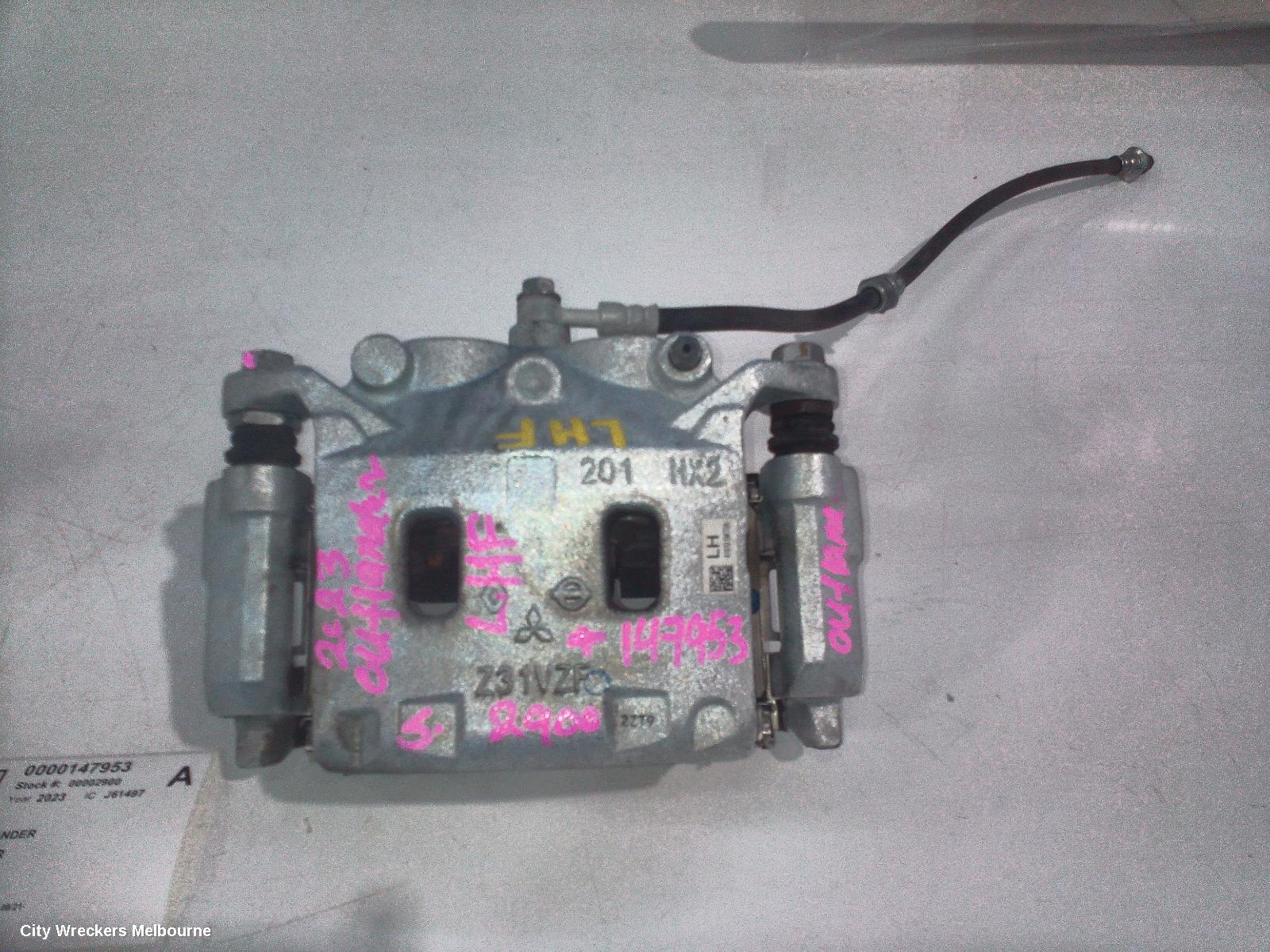 MITSUBISHI OUTLANDER CALIPER, LH FRONT, 4WD, ZM, 08/2021 ONWARDS