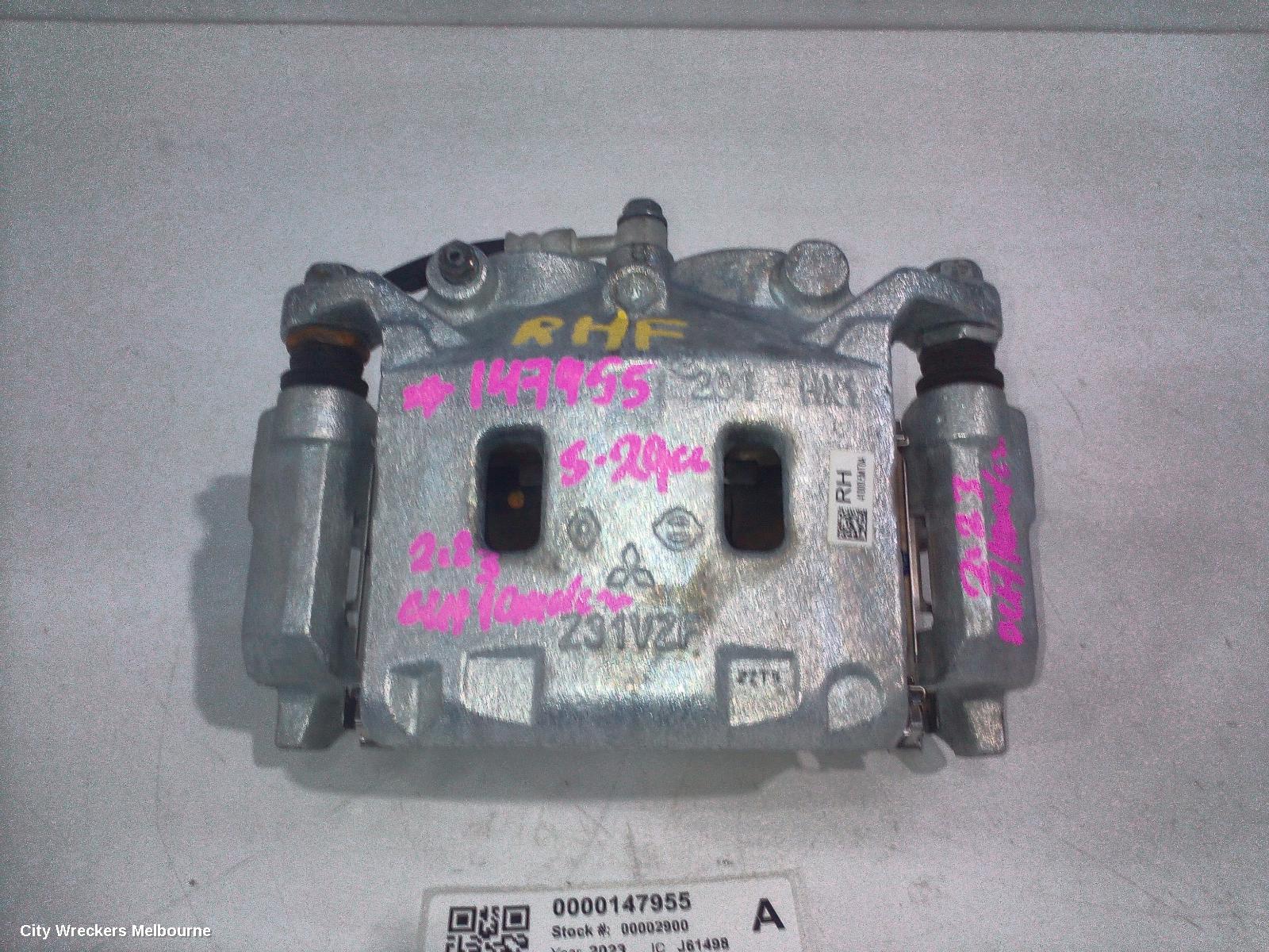MITSUBISHI OUTLANDER CALIPER, RH FRONT, 4WD, ZM, 08/2021 ONWARDS