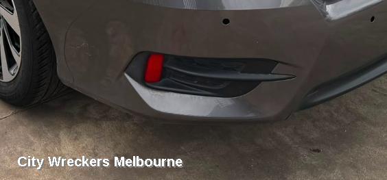 HONDA CIVIC LEFT TAILLIGHT, BUMPER REFLECTOR, SEDAN, 10TH GEN, 05/2016 - 08/2021