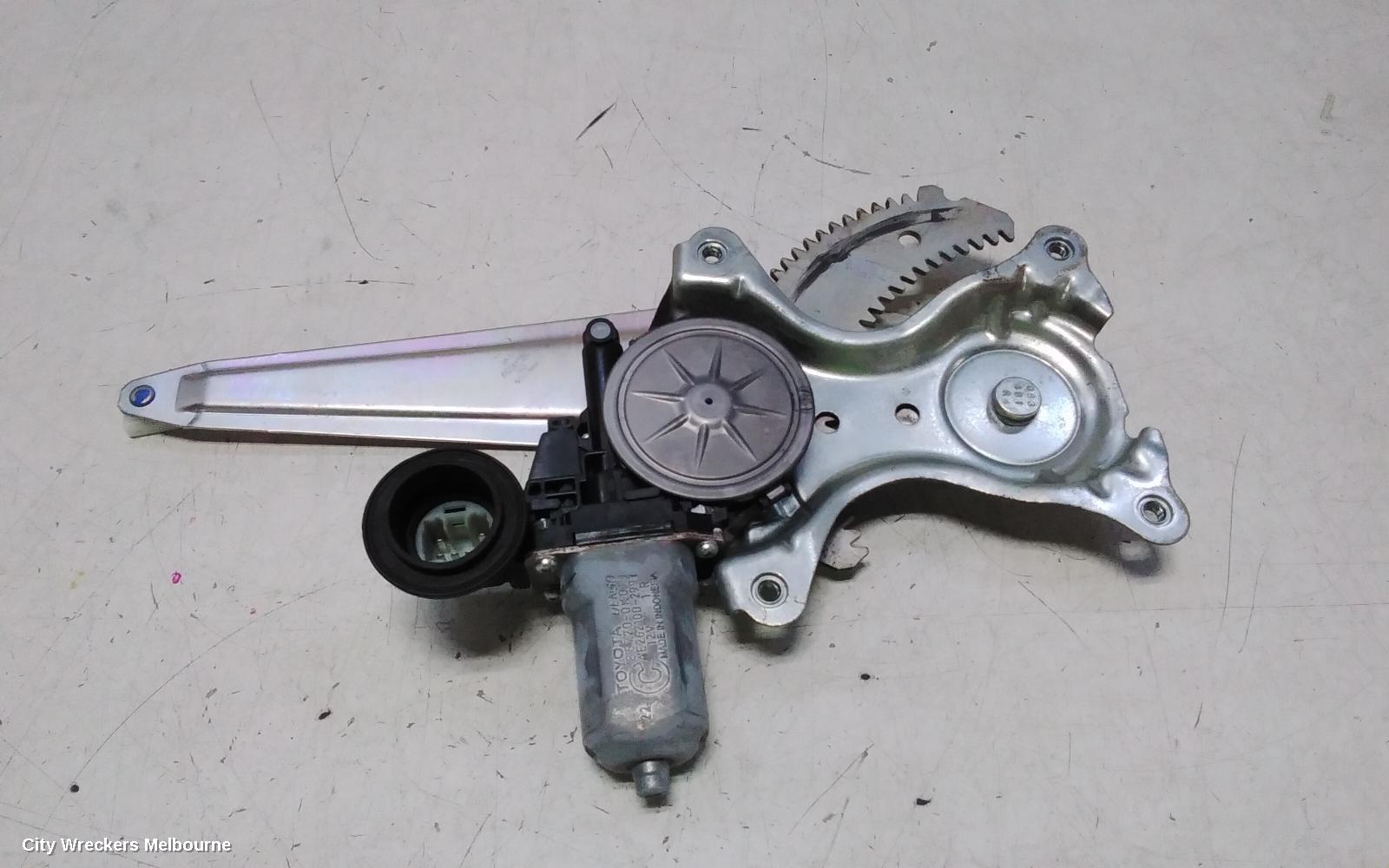 TOYOTA COROLLA RIGHT REAR WND REG/MOTOR, ZRE172R, SEDAN, 12/2013 - 06/2019