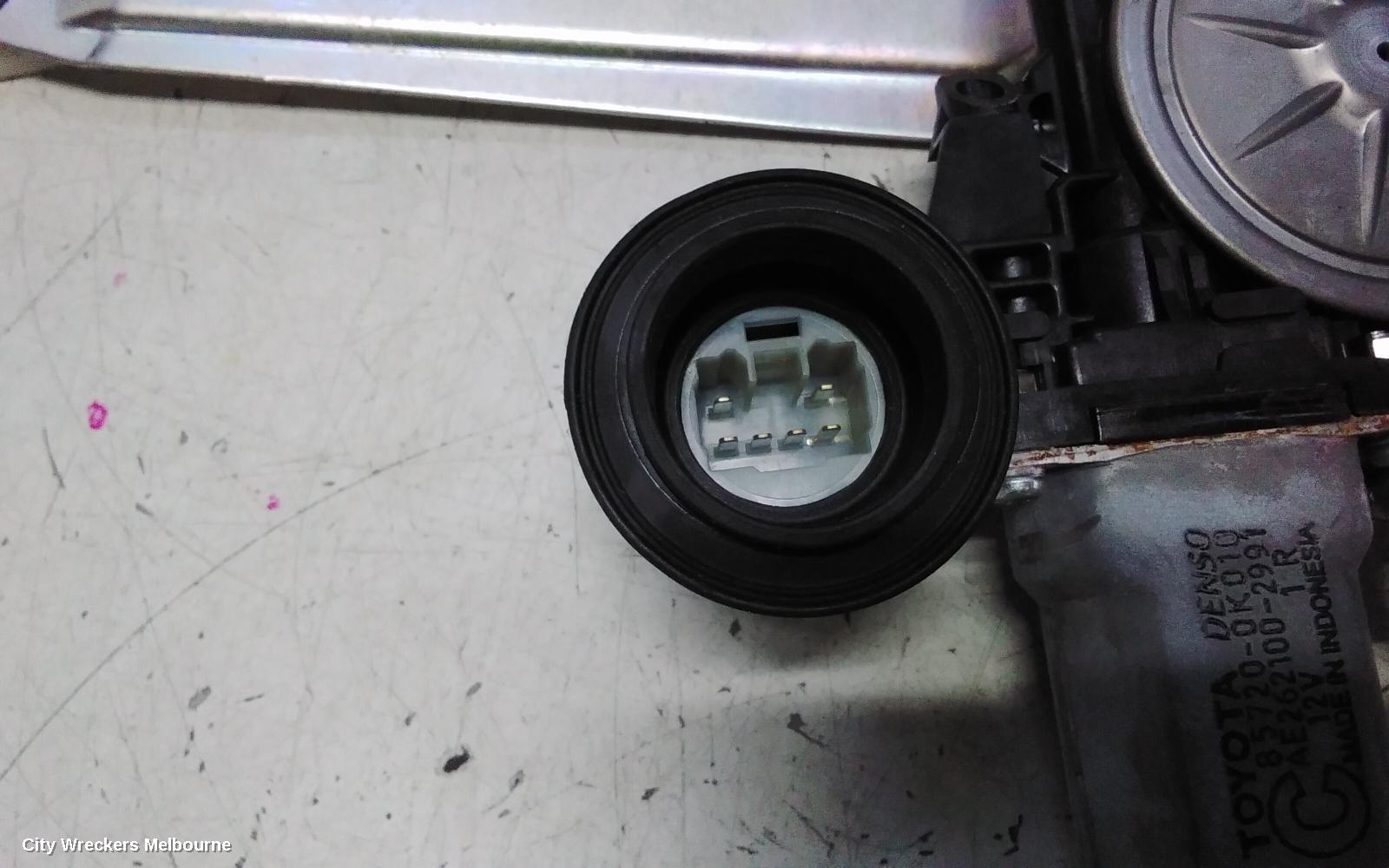 TOYOTA COROLLA RIGHT REAR WND REG/MOTOR, ZRE172R, SEDAN, 12/2013 - 06/2019