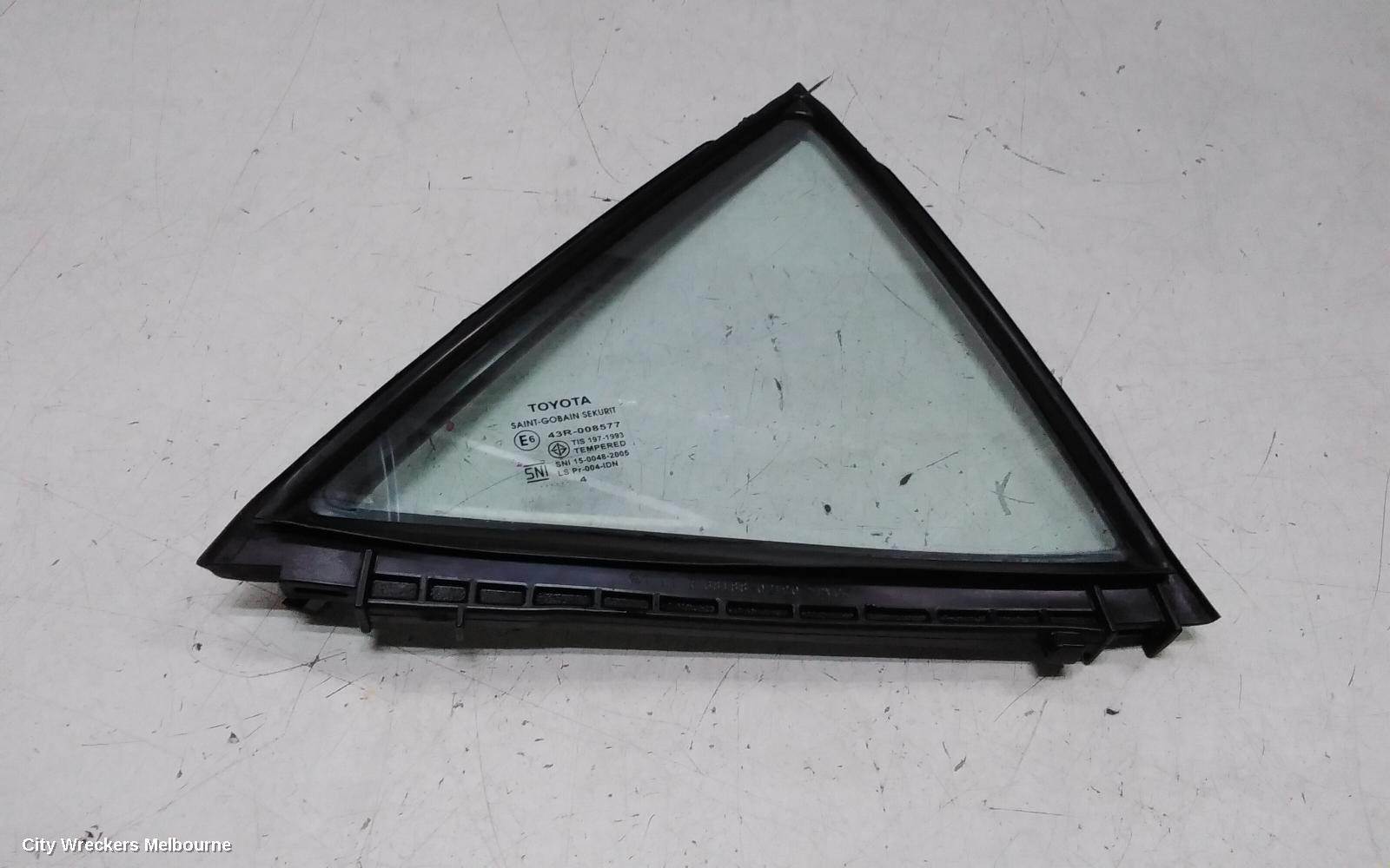 TOYOTA COROLLA RIGHT REAR 1/4 DOOR GLASS, ZRE172/20182R, 12/2013 - 06/2019