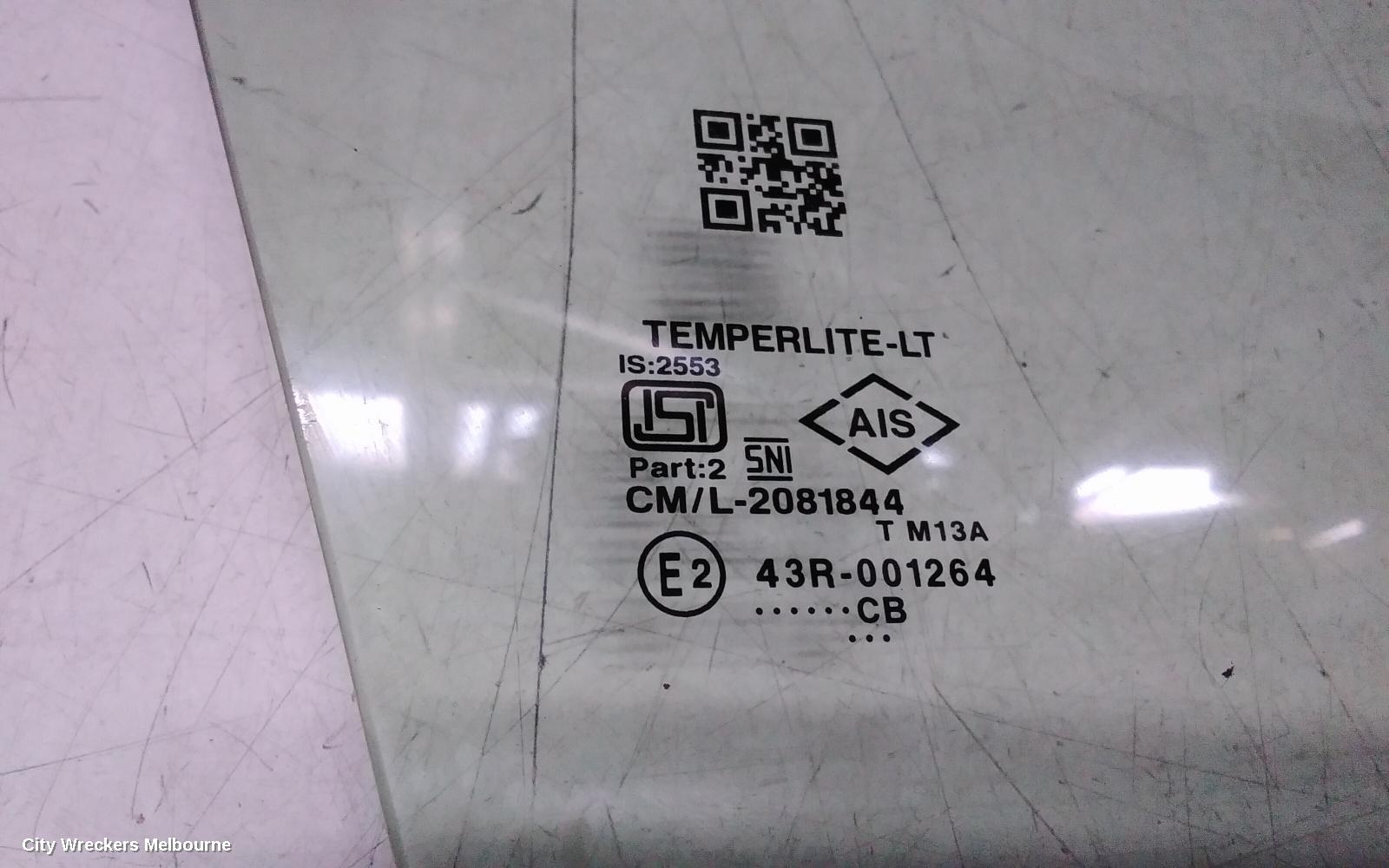 SUZUKI BALENO RIGHT FRONT DOOR WINDOW, EW, 04/2016 - 12/2022
