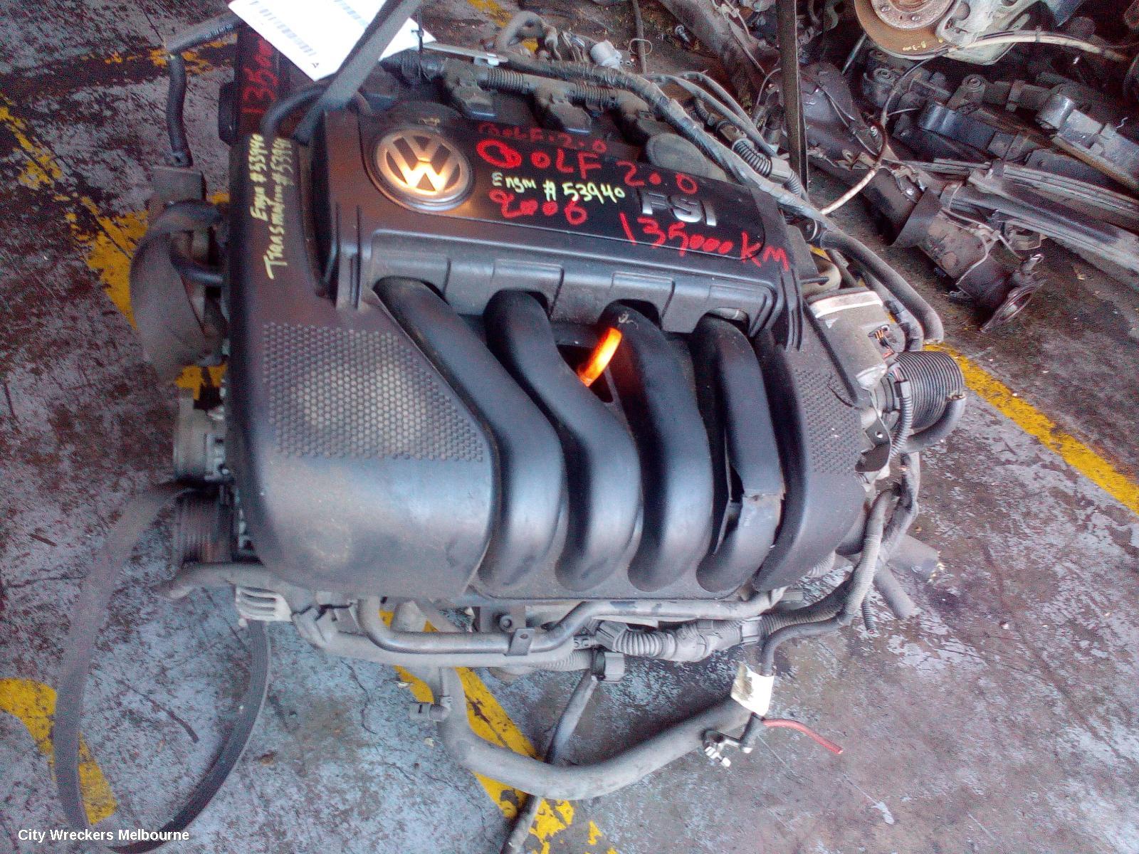 VOLKSWAGEN GOLF ENGINE, PETROL, 2.0, GEN 5, BLX CODE, 07/2004 - 02/2009