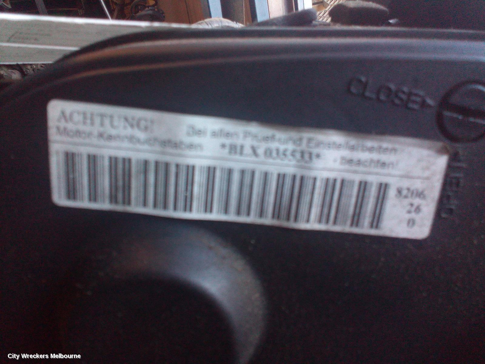 VOLKSWAGEN GOLF ENGINE, PETROL, 2.0, GEN 5, BLX CODE, 07/2004 - 02/2009