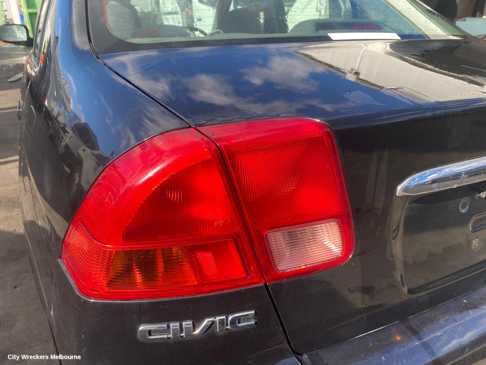 HONDA CIVIC REAR BUMPER, 7TH GEN, SEDAN, 11/2000 - 01/2004