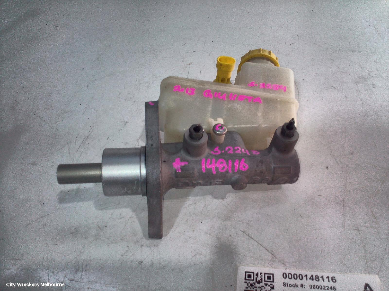 ALFA ROMEO GIULIETTA MASTER CYLINDER, 940 SERIES, 01/2011 - 12/2020