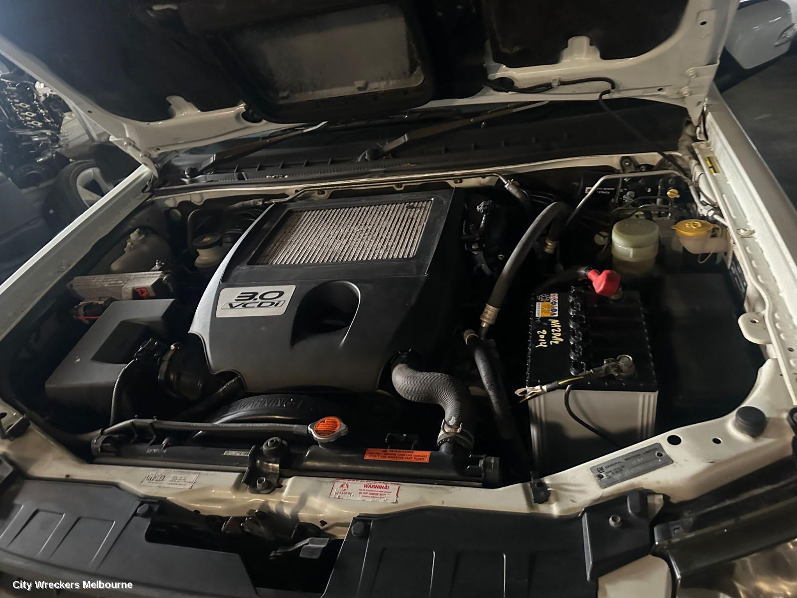 HOLDEN COLORADO TRANS/GEARBOX, MANUAL, 2WD, DIESEL, 3.0, 4JJ1, TURBO, RC, 05/2008 - 12/2011