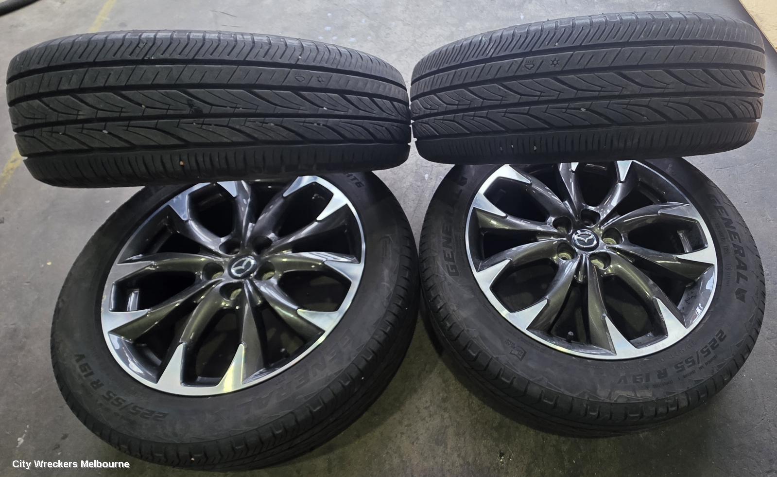 MAZDA CX5 WHEEL MAG, FACTORY, 19X7IN, KE, 01/2015 - 01/2017