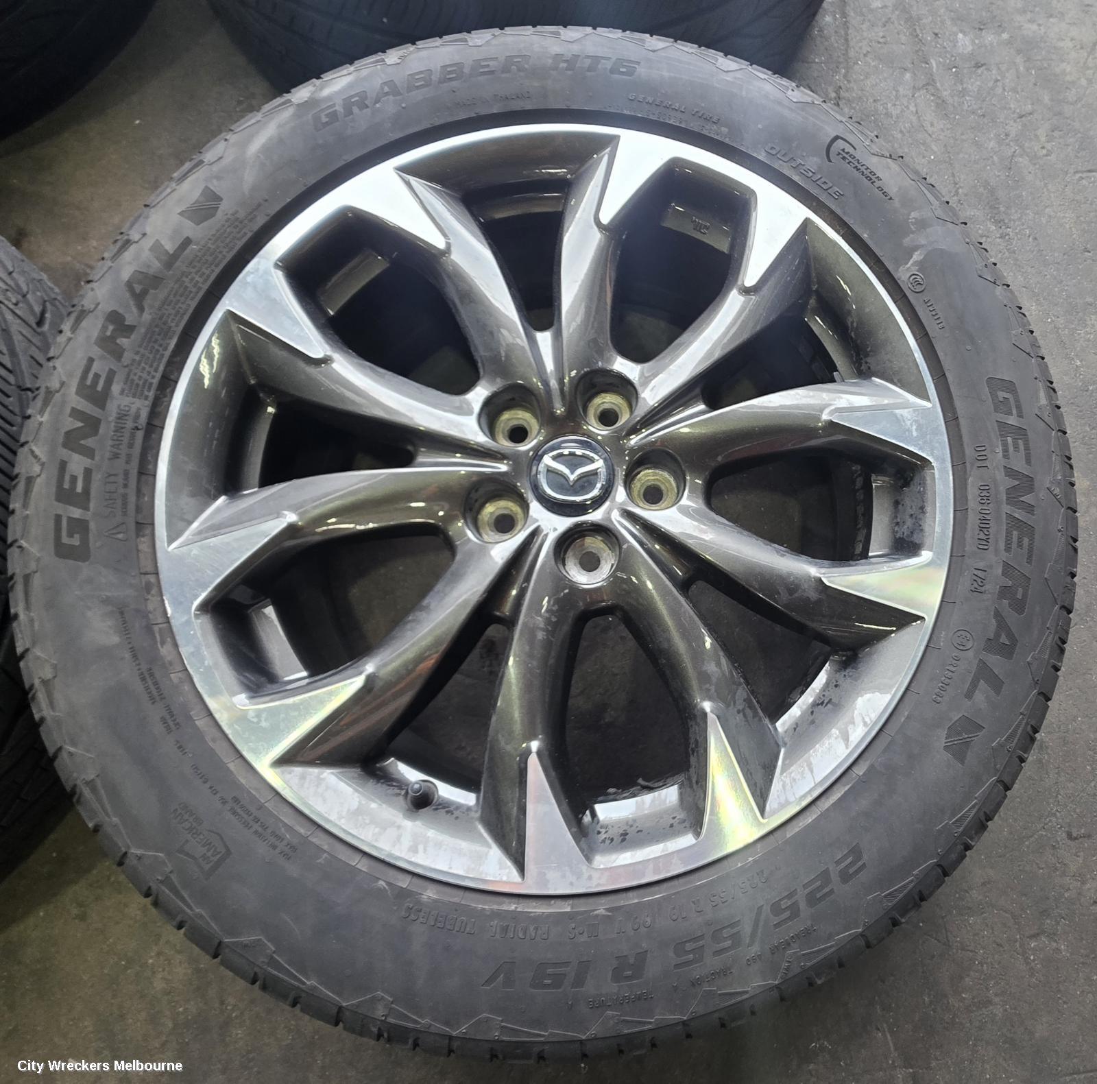 MAZDA CX5 WHEEL MAG, FACTORY, 19X7IN, KE, 01/2015 - 01/2017