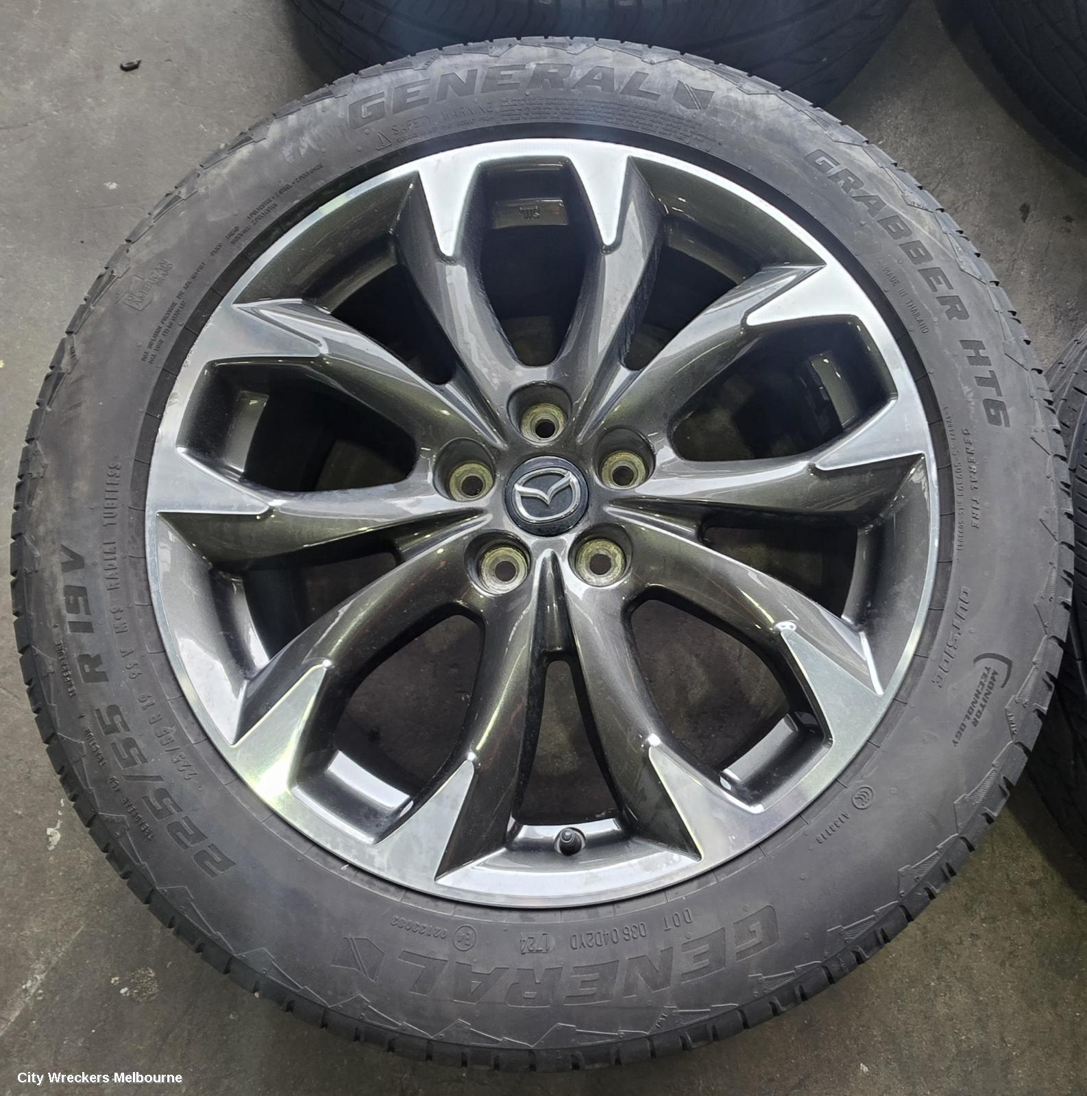 MAZDA CX5 WHEEL MAG, FACTORY, 19X7IN, KE, 01/2015 - 01/2017