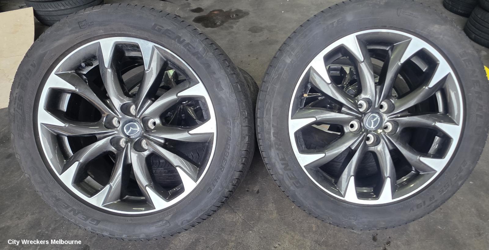 MAZDA CX5 WHEEL MAG, FACTORY, 19X7IN, KE, 01/2015 - 01/2017