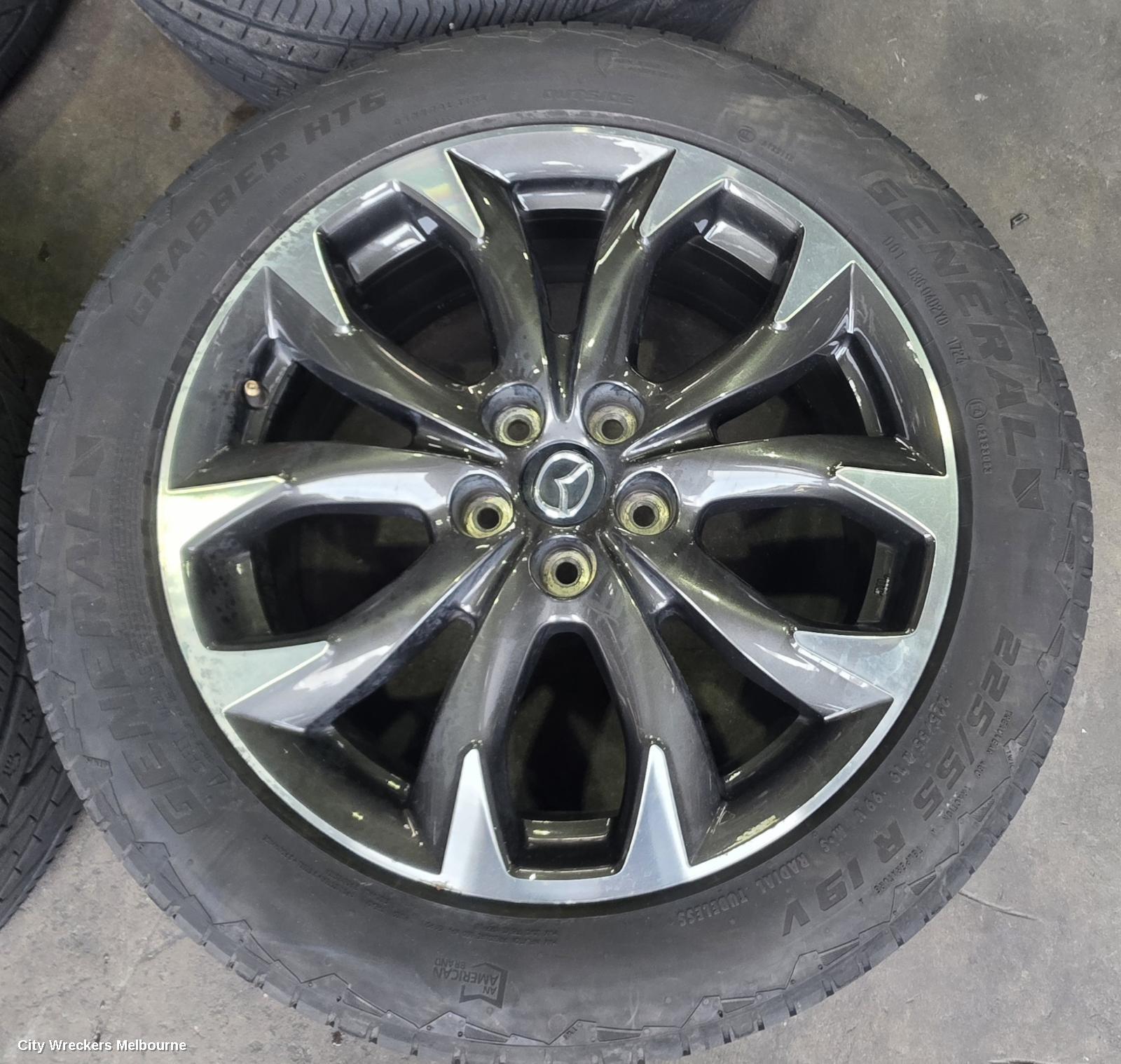 MAZDA CX5 WHEEL MAG, FACTORY, 19X7IN, KE, 01/2015 - 01/2017