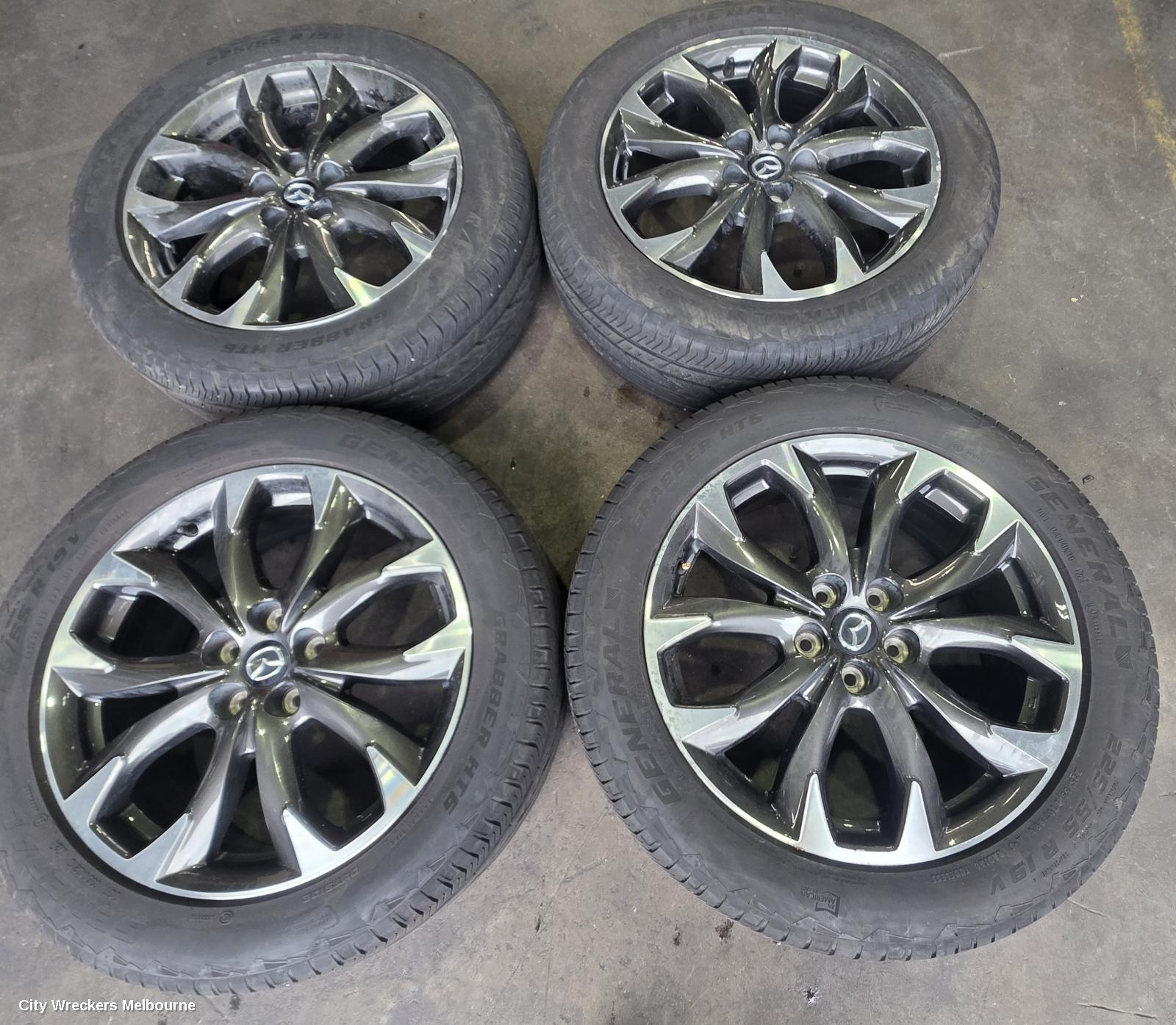 MAZDA CX5 WHEEL MAG, FACTORY, 19X7IN, KE, 01/2015 - 01/2017