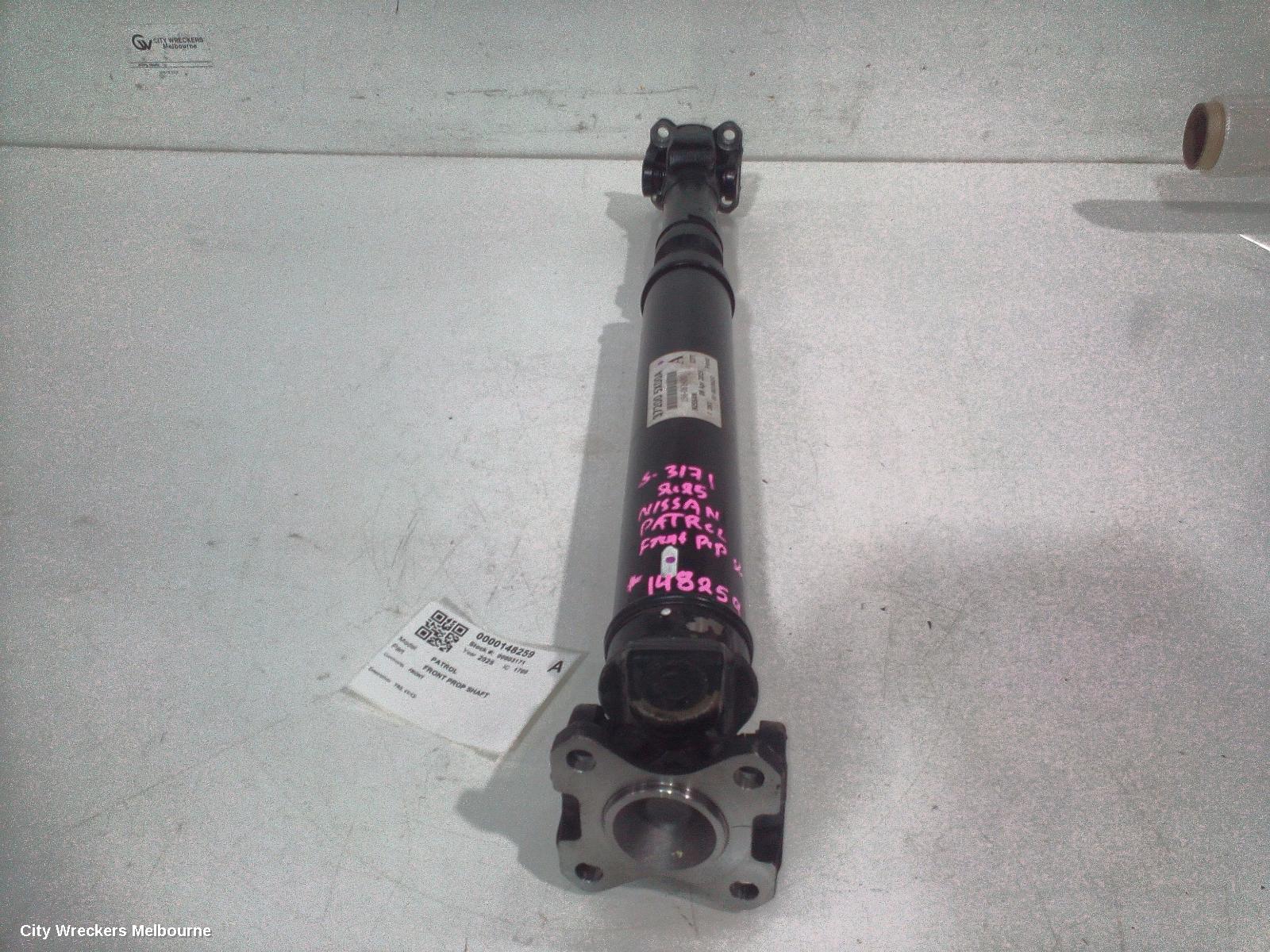 NISSAN PATROL FRONT PROP SHAFT, Y62, 11/2012 ONWARDS