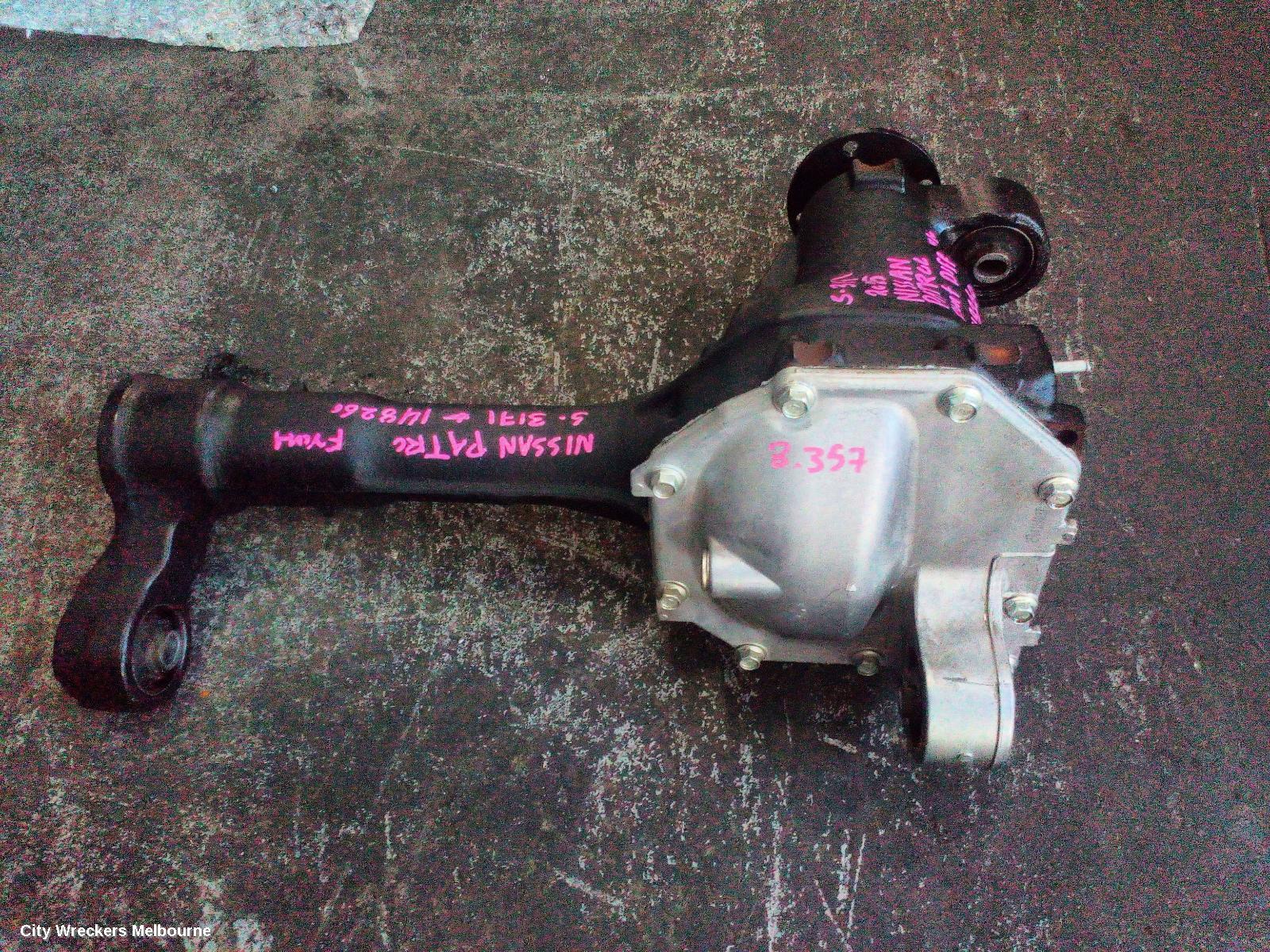 NISSAN PATROL DIFFERENTIAL CENTRE, Y62, FRONT, 3.357 RATIO, 11/2012 ONWARDS