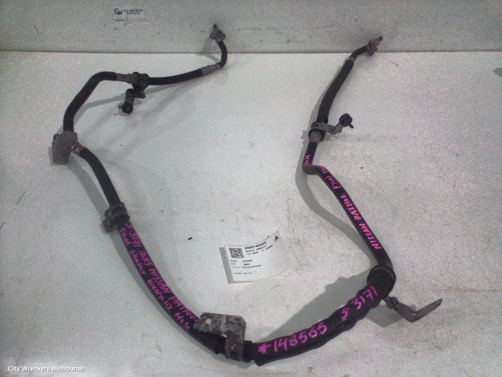NISSAN PATROL, Y62, 11/2012 ONWARDS, FRONT SHOCKER HOSE : 148265