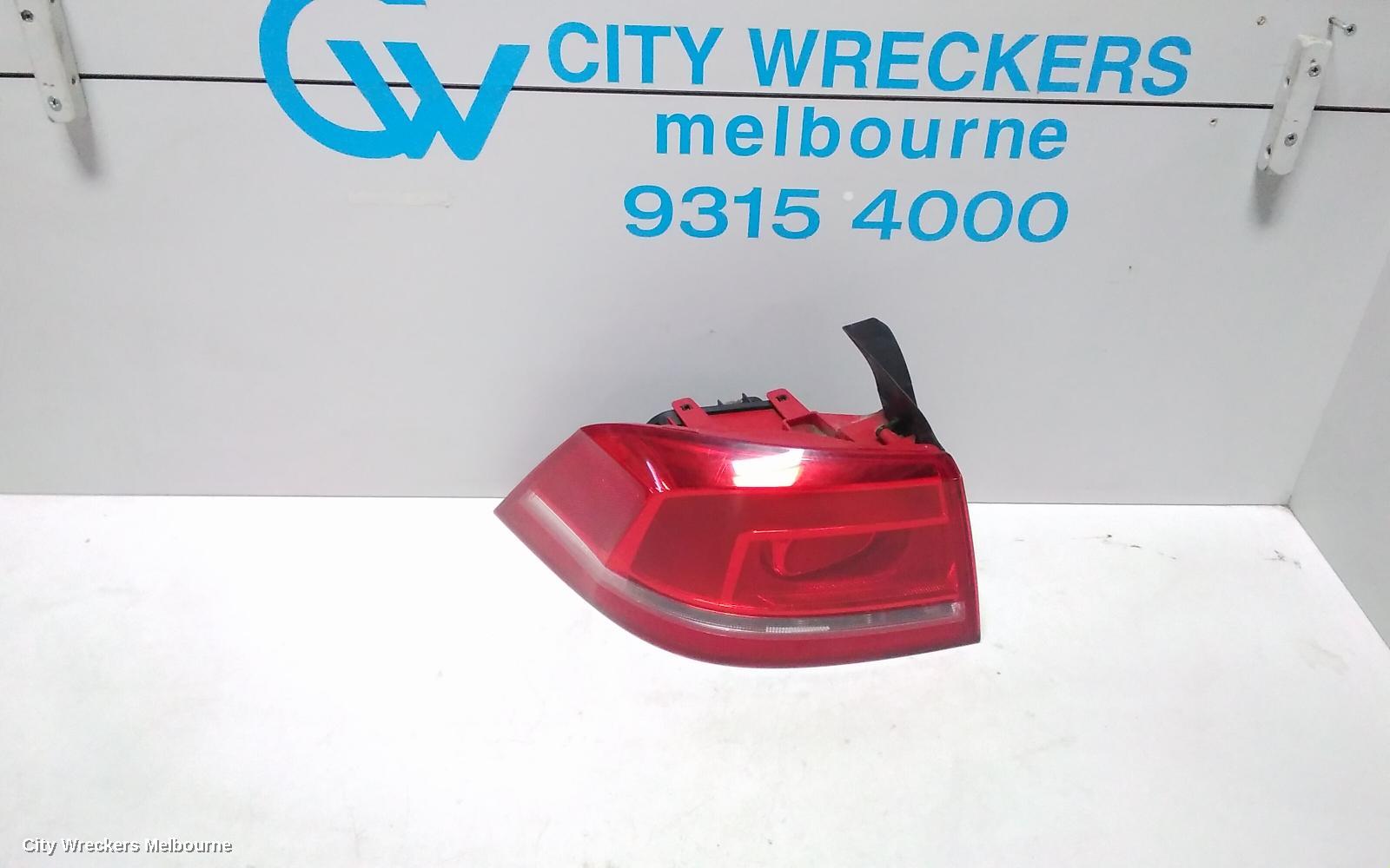 VOLKSWAGEN PASSAT LEFT TAILLIGHT, 3C/MK6 B7, SEDAN, NON LED TYPE, 09/2010 - 05/2015