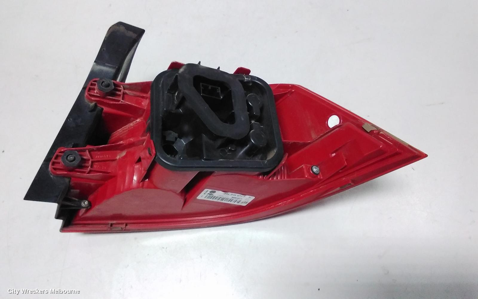 VOLKSWAGEN PASSAT LEFT TAILLIGHT, 3C/MK6 B7, SEDAN, NON LED TYPE, 09/2010 - 05/2015