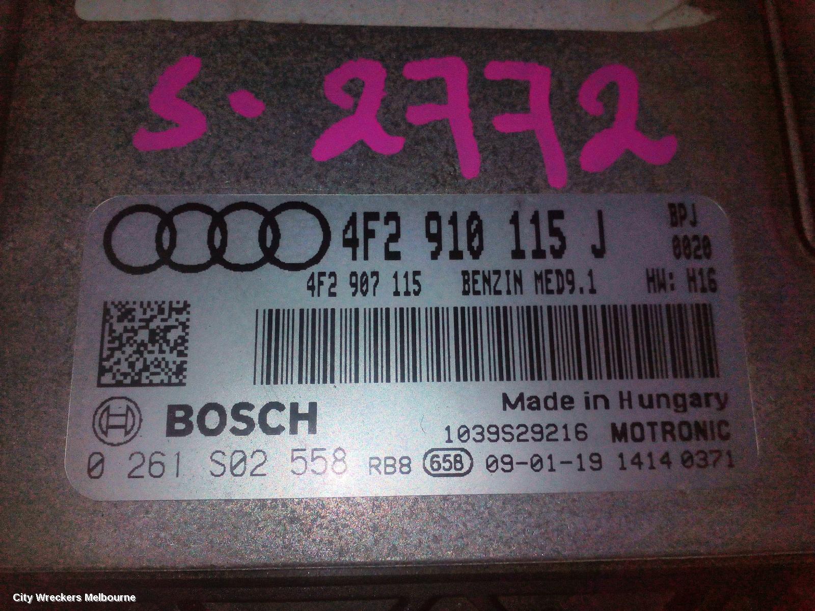 AUDI A6 ECU, ENGINE ECU, 2.0, PETROL, ECU ONLY, 4F, 09/2006 - 06/2011