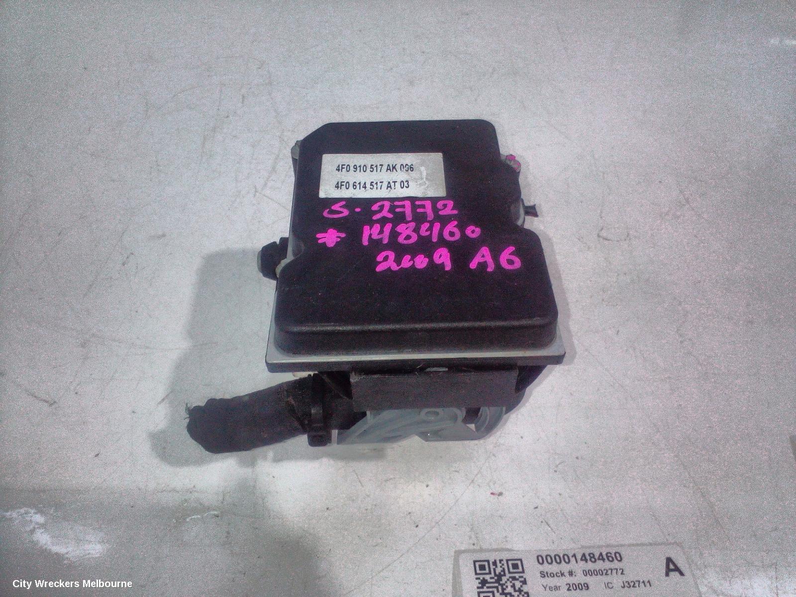 AUDI A6 ABS PUMP/MODULATOR, 4F/C6, P/N 4F0614517AT, 11/2004 - 07/2011