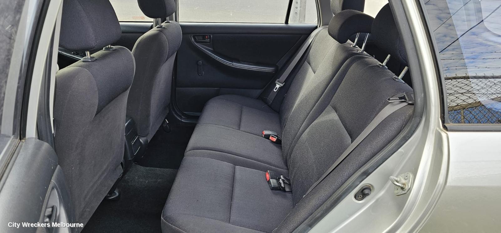 TOYOTA COROLLA RIGHT REAR DOOR WINDOW, ZZE122 (JAPAN-VIN JTD), WAGON, 12/2001 - 04/2007