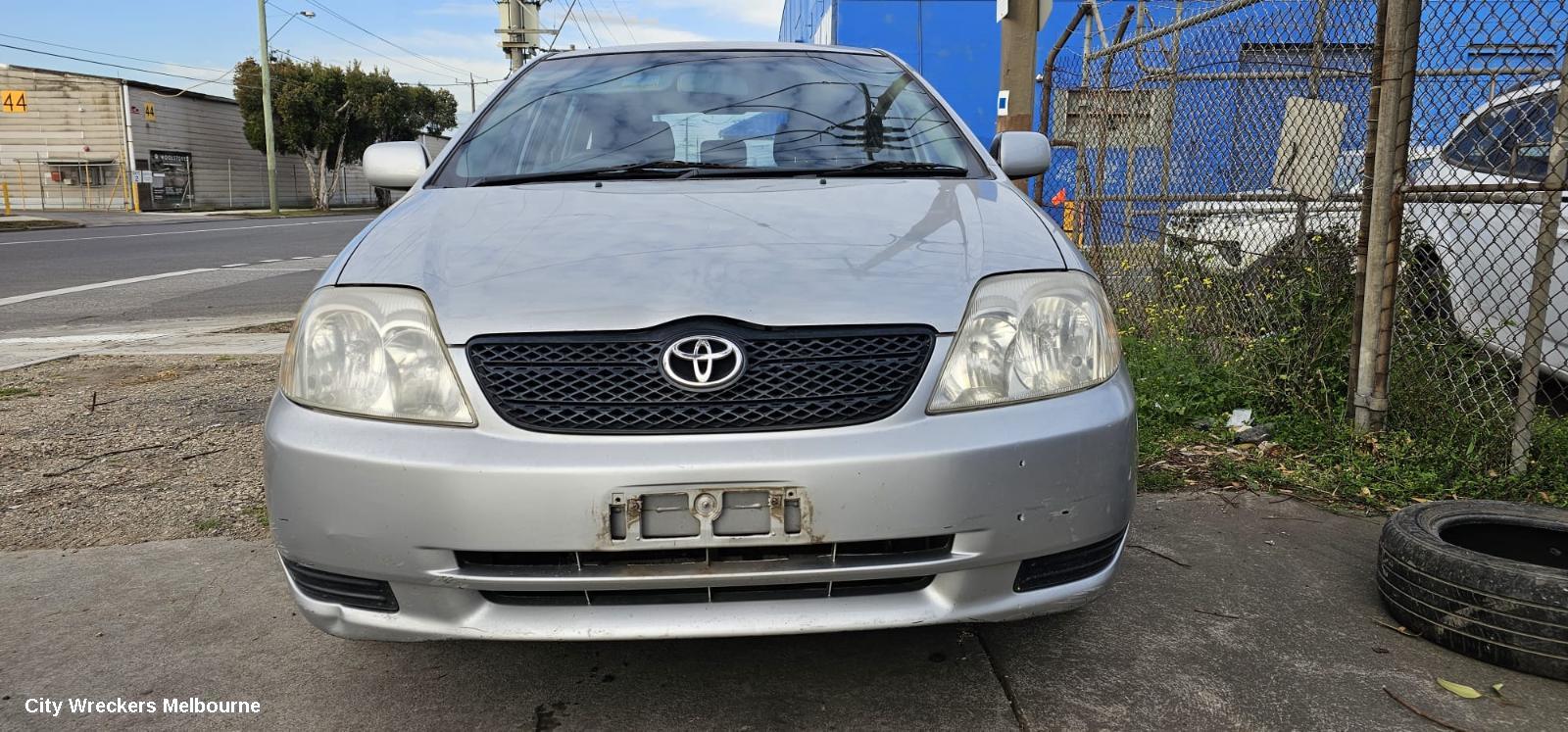 TOYOTA COROLLA RIGHT REAR DOOR WINDOW, ZZE122 (JAPAN-VIN JTD), WAGON, 12/2001 - 04/2007