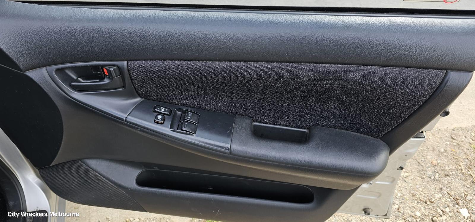 TOYOTA COROLLA RIGHT REAR DOOR WINDOW, ZZE122 (JAPAN-VIN JTD), WAGON, 12/2001 - 04/2007