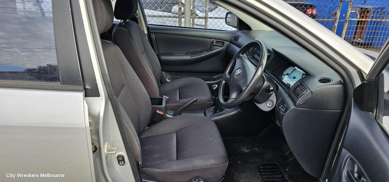 TOYOTA COROLLA RIGHT REAR DOOR WINDOW, ZZE122 (JAPAN-VIN JTD), WAGON, 12/2001 - 04/2007