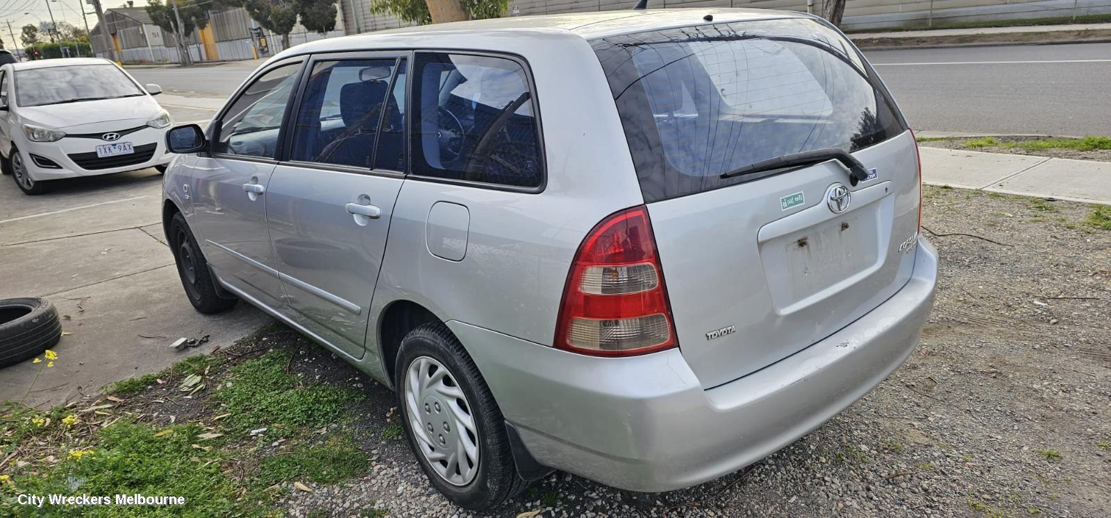 TOYOTA COROLLA RIGHT REAR DOOR WINDOW, ZZE122 (JAPAN-VIN JTD), WAGON, 12/2001 - 04/2007