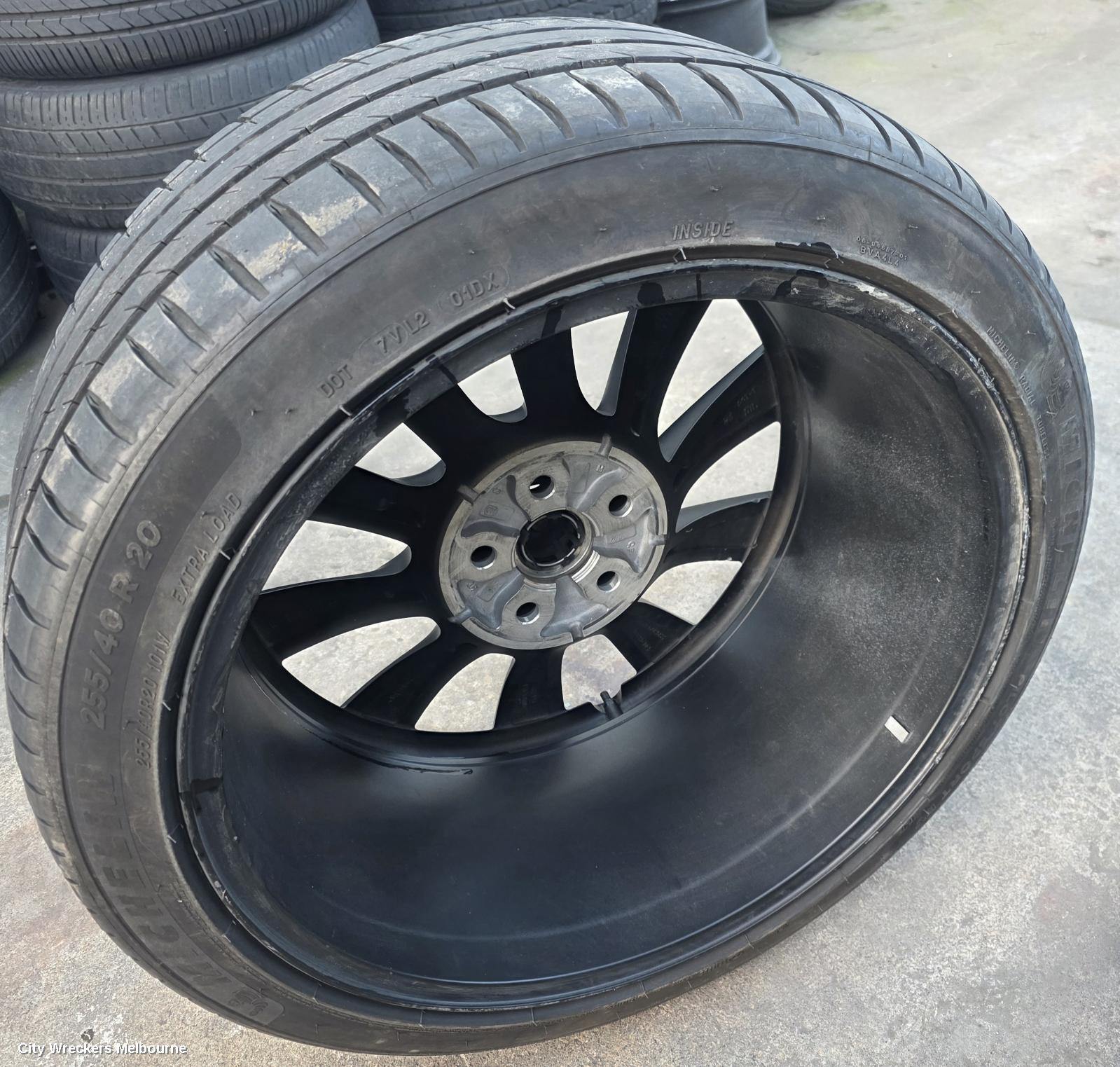 TESLA MODEL Y WHEEL MAG, 1ST GEN, FACTORY, 20X9.5IN, INDUCTION, 10 SINGLE SPOKE, MATTE BLACK, 03/2022 - 02/2025
