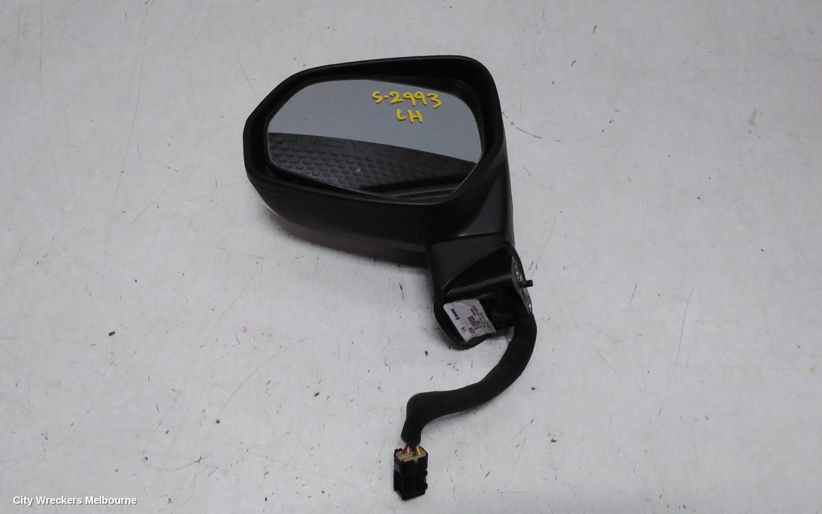 MG MG3 LEFT DOOR MIRROR, SZP1, W/ ELECT ADJ TYPE, BLACK, 07/2016 - 10/2025