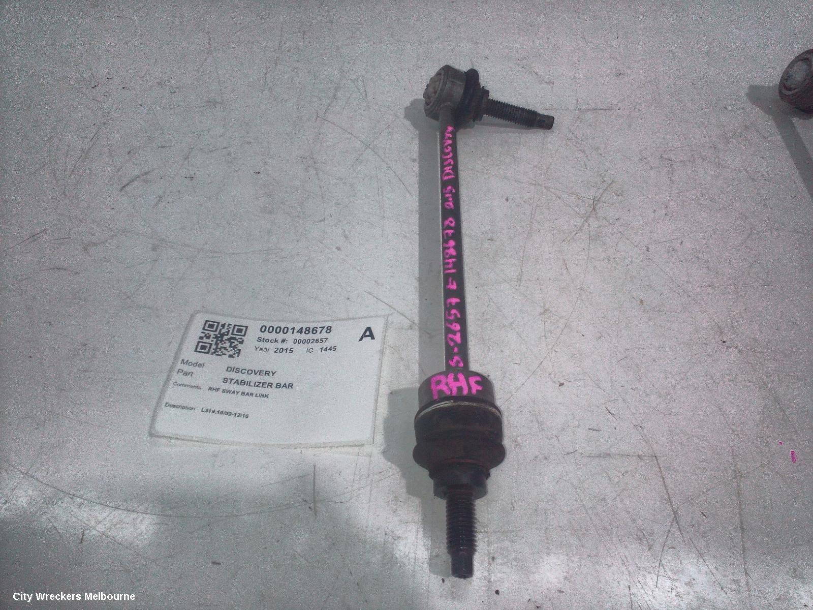 LAND ROVER DISCOVERY STABILISER BAR, L319,10/2009 - 12/2016