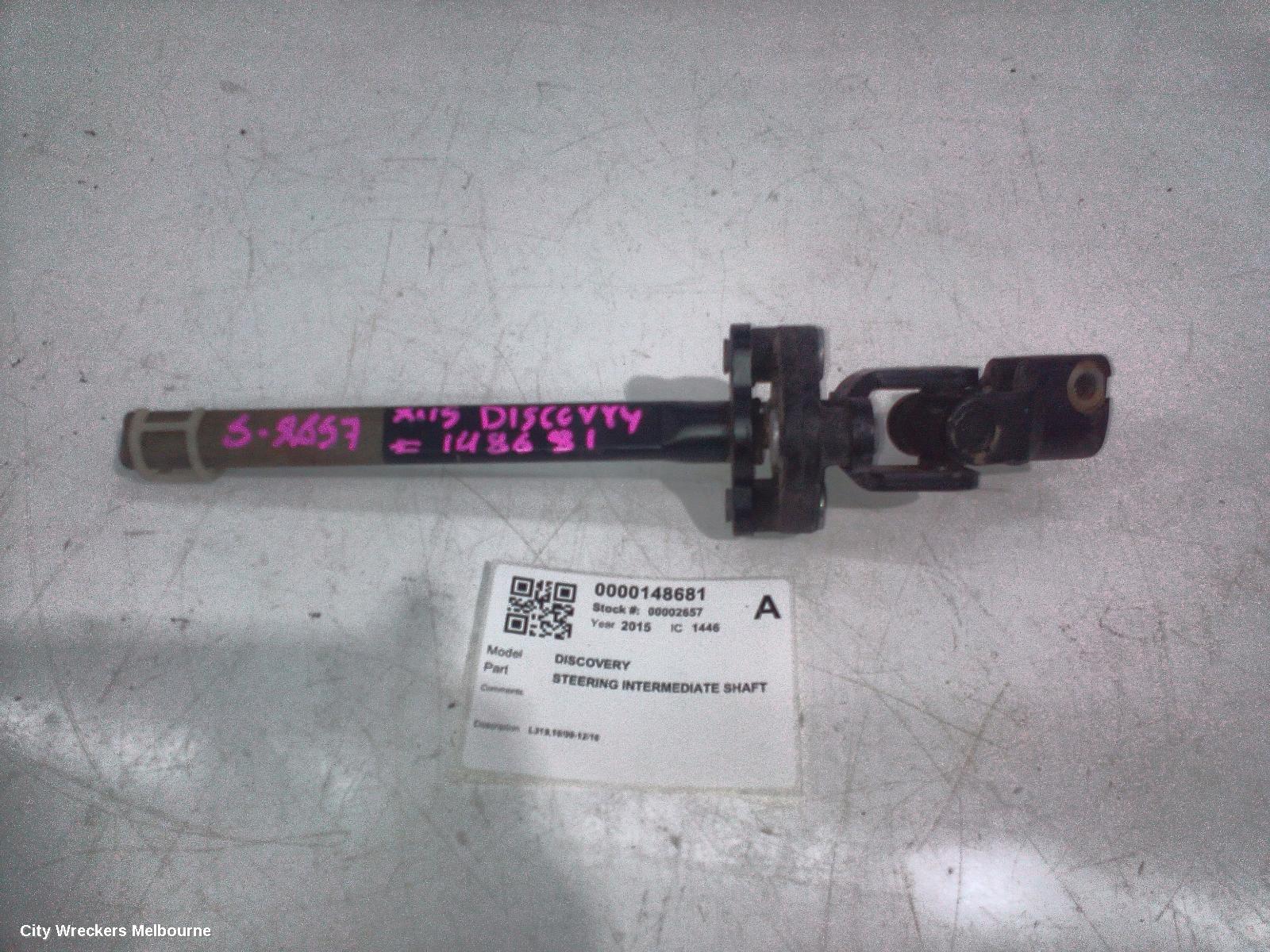 LAND ROVER DISCOVERY STEERING INTERMEDIATE SHAFT, L319,10/2009 - 12/2016