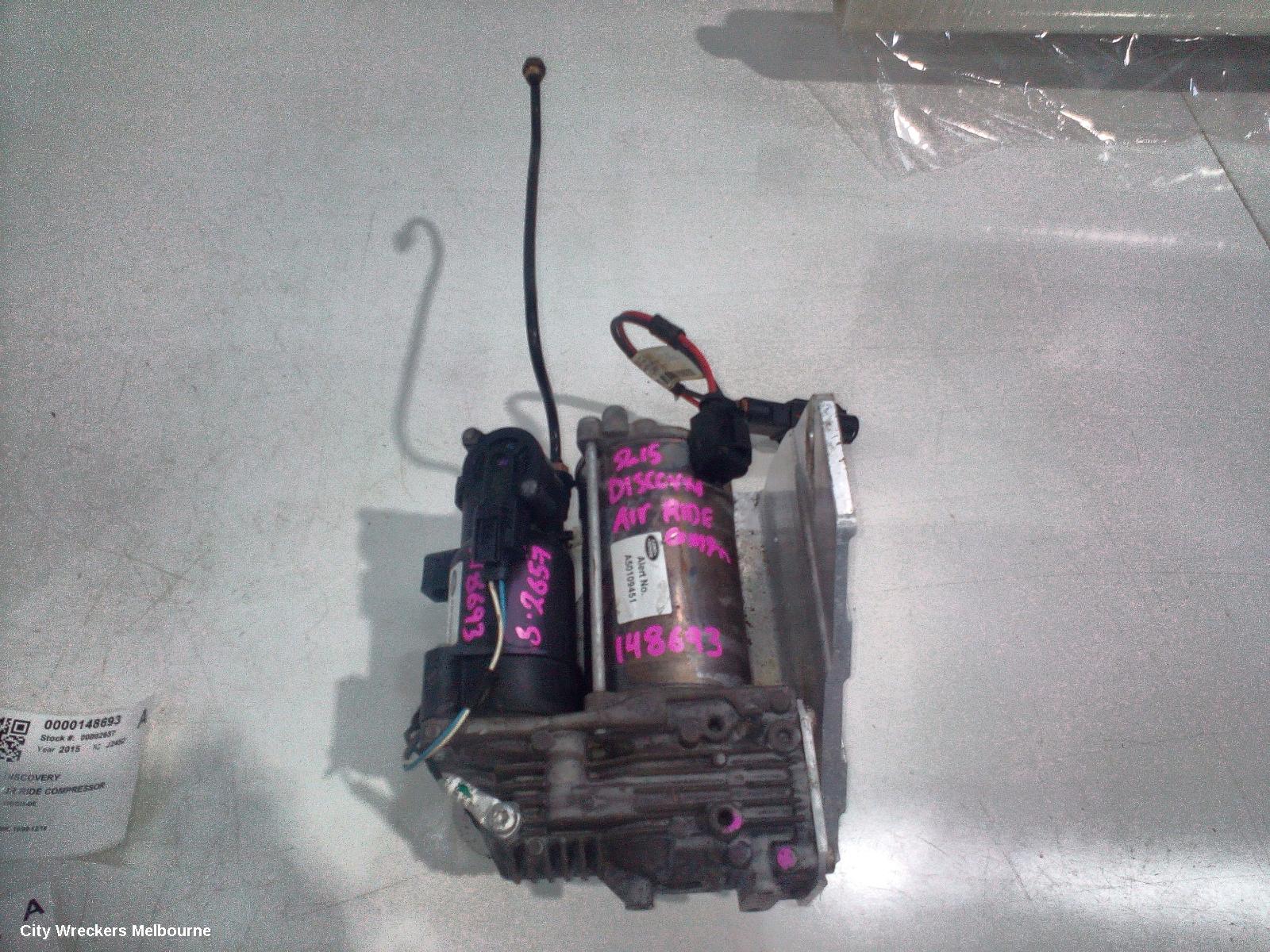 LAND ROVER DISCOVERY AIR RIDE COMPRESSOR, L319, AMK, 10/2009 - 12/2016