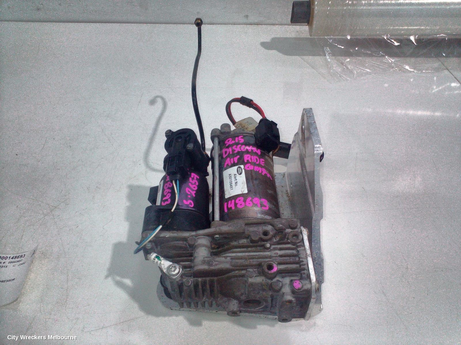 LAND ROVER DISCOVERY AIR RIDE COMPRESSOR, L319, AMK, 10/2009 - 12/2016