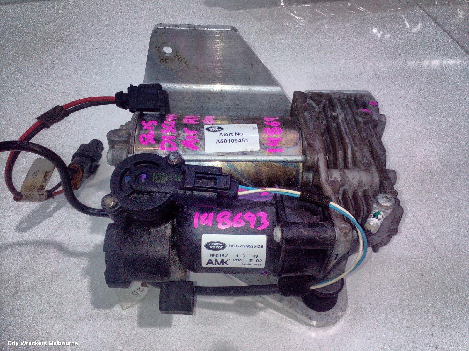 LAND ROVER DISCOVERY AIR RIDE COMPRESSOR, L319, AMK, 10/2009 - 12/2016