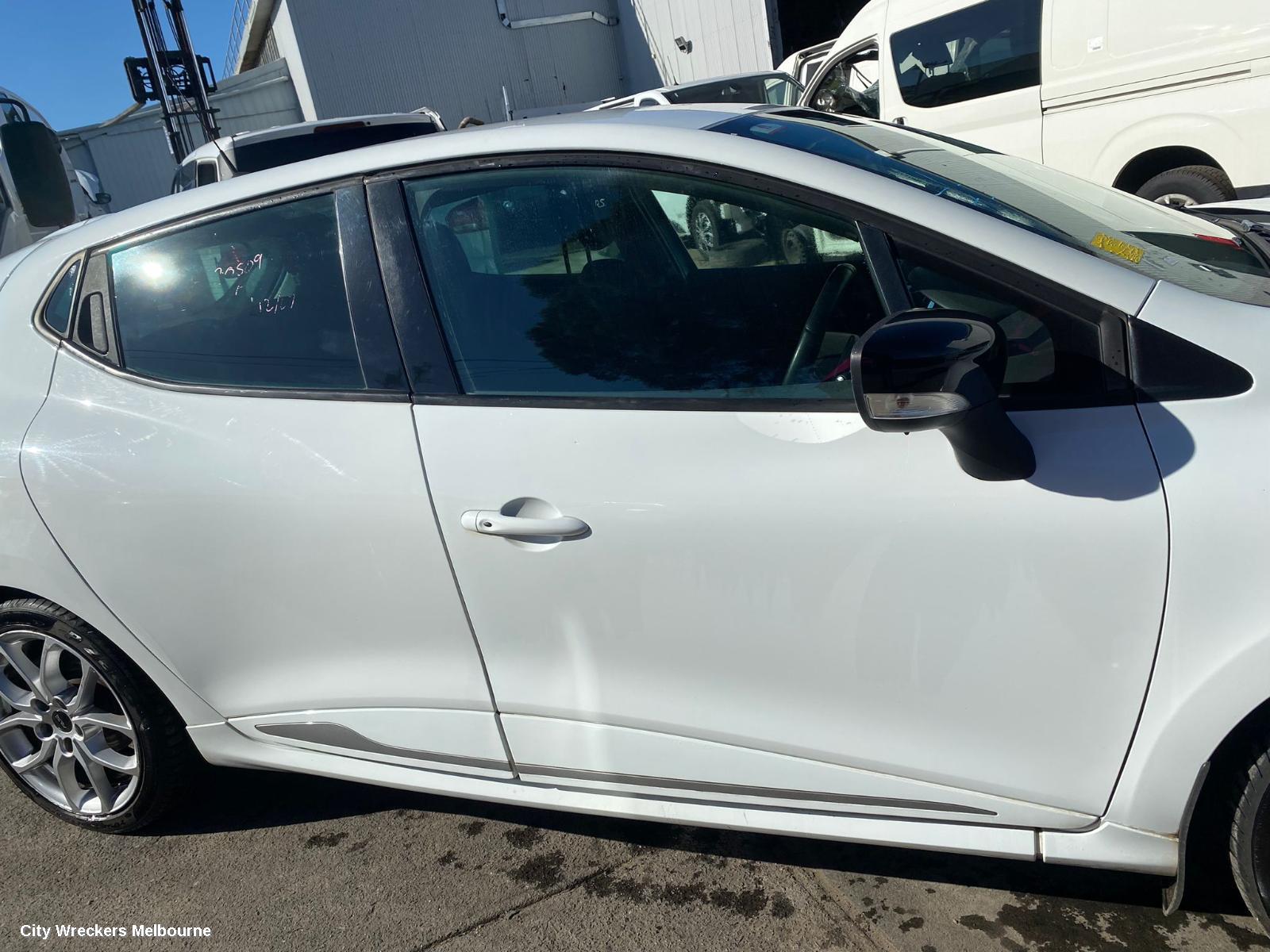 RENAULT CLIO LEFT FRONT DOOR, X98, 09/2013 - 10/2019