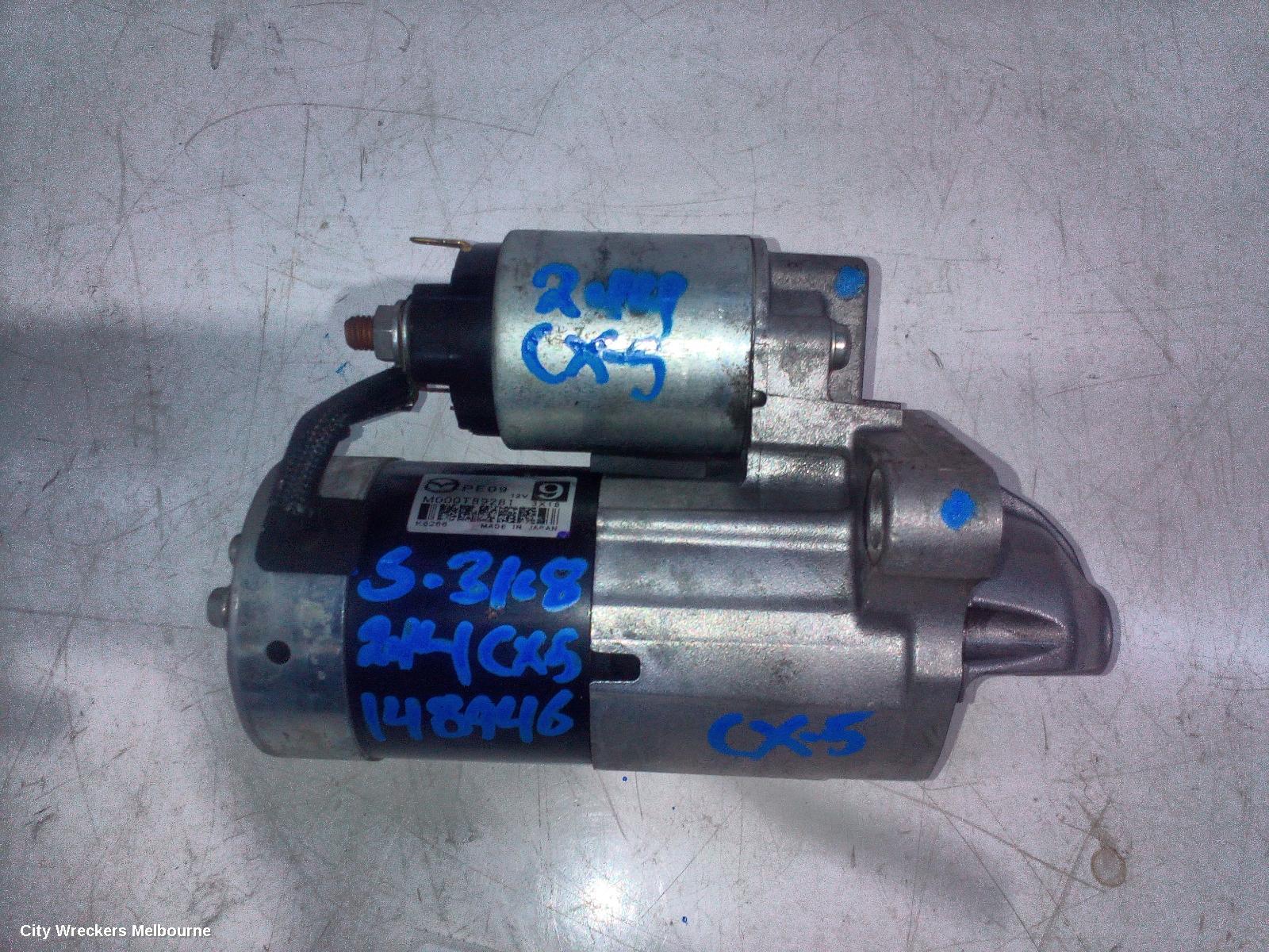 MAZDA CX5 STARTER, PETROL, 2.0/2.5, KE, 03/2012 - 01/2017