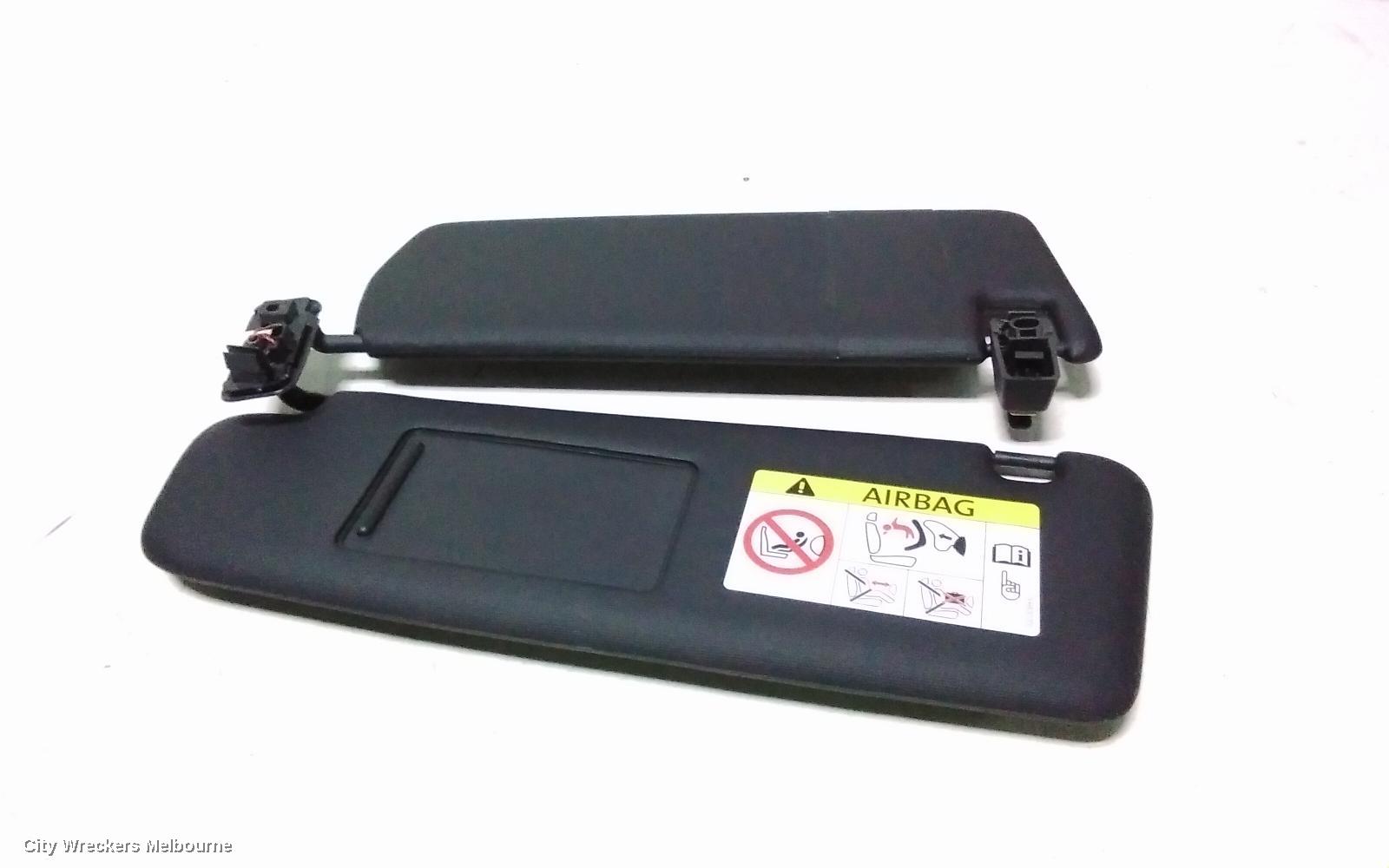 PORSCHE CAYENNE SUNVISOR, 92A, LH SIDE, BLACK, LEATHER, 07/2010 - 04/2018