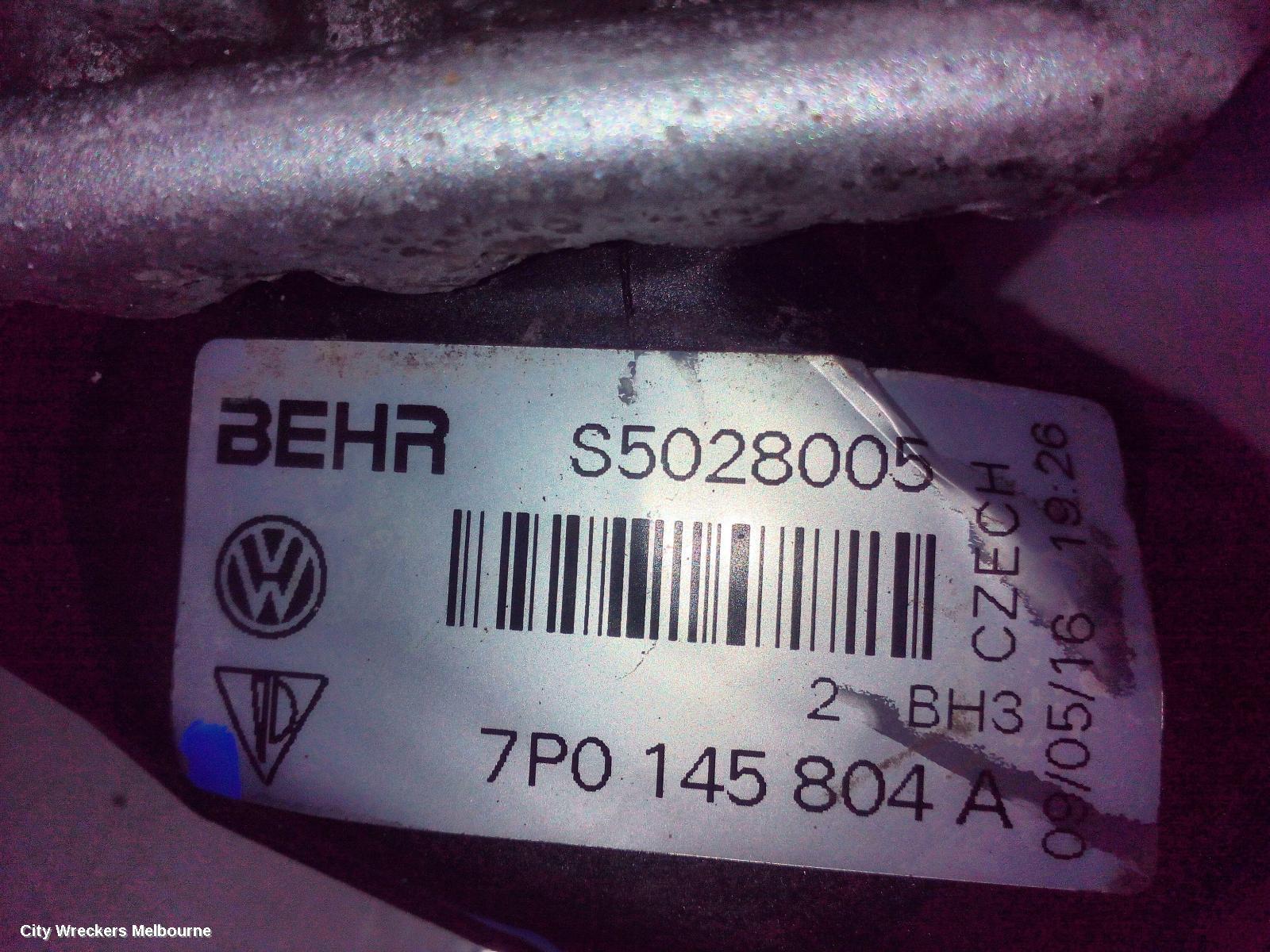PORSCHE CAYENNE INTERCOOLER, DIESEL, 3.0, RH SIDE, 92A, 07/2010 - 04/2018