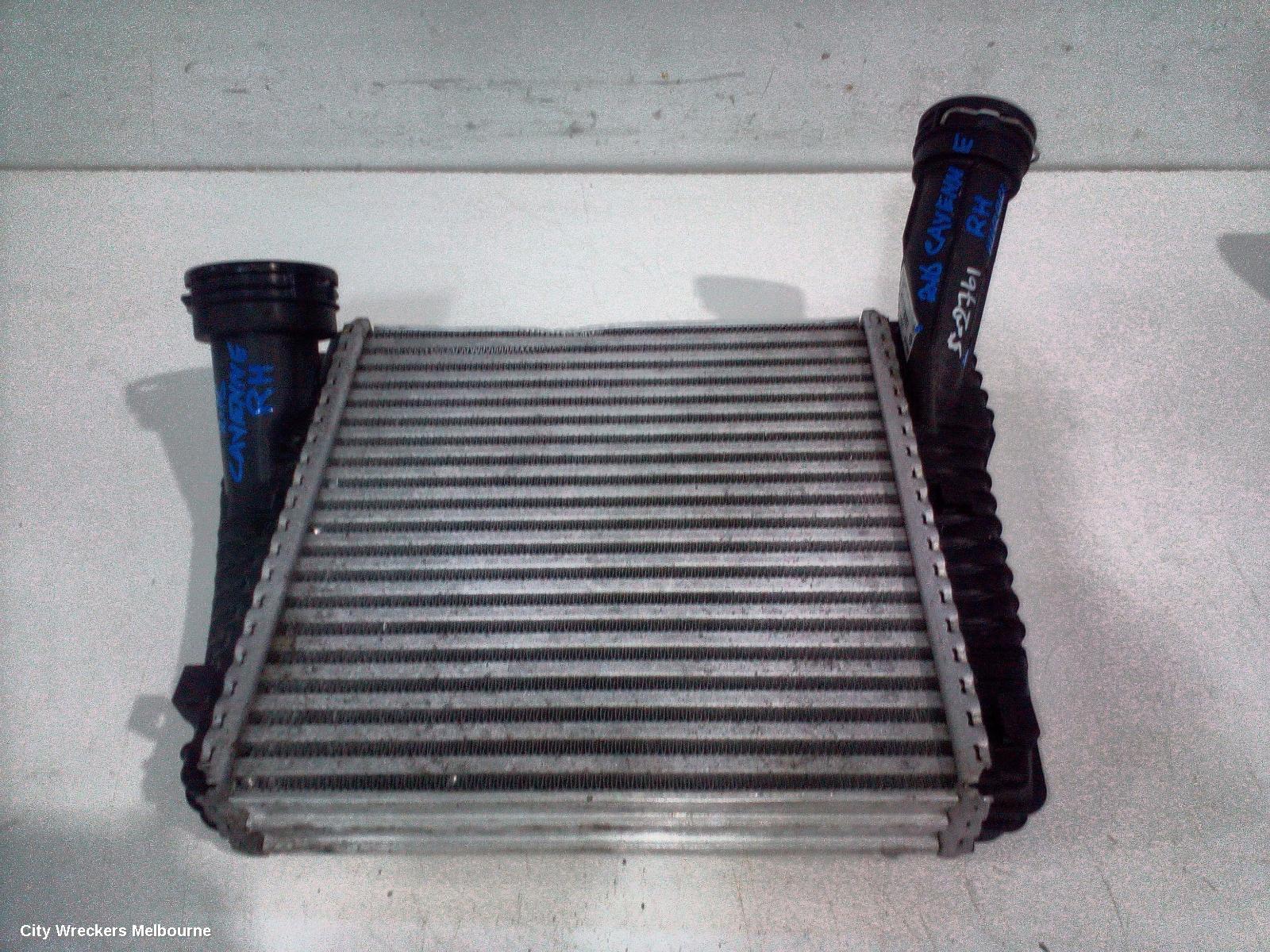 PORSCHE CAYENNE INTERCOOLER, DIESEL, 3.0, RH SIDE, 92A, 07/2010 - 04/2018