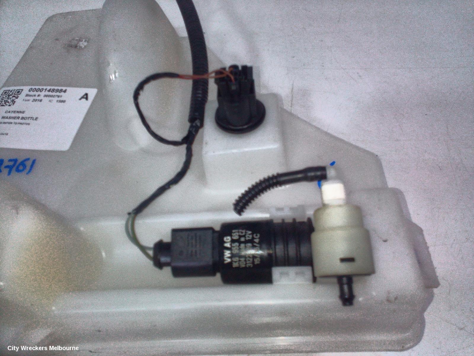 PORSCHE CAYENNE WASHER BOTTLE, 92A, 07/2010 - 04/2018