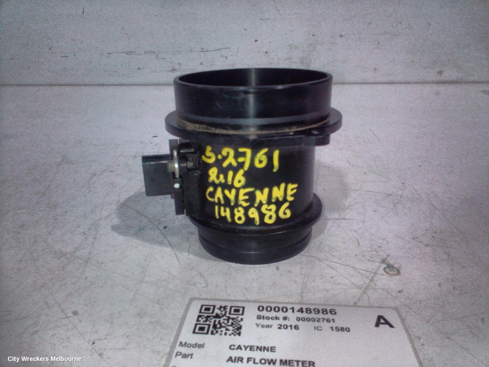 PORSCHE CAYENNE AIR FLOW METER, 92A, 07/2010 - 04/2018