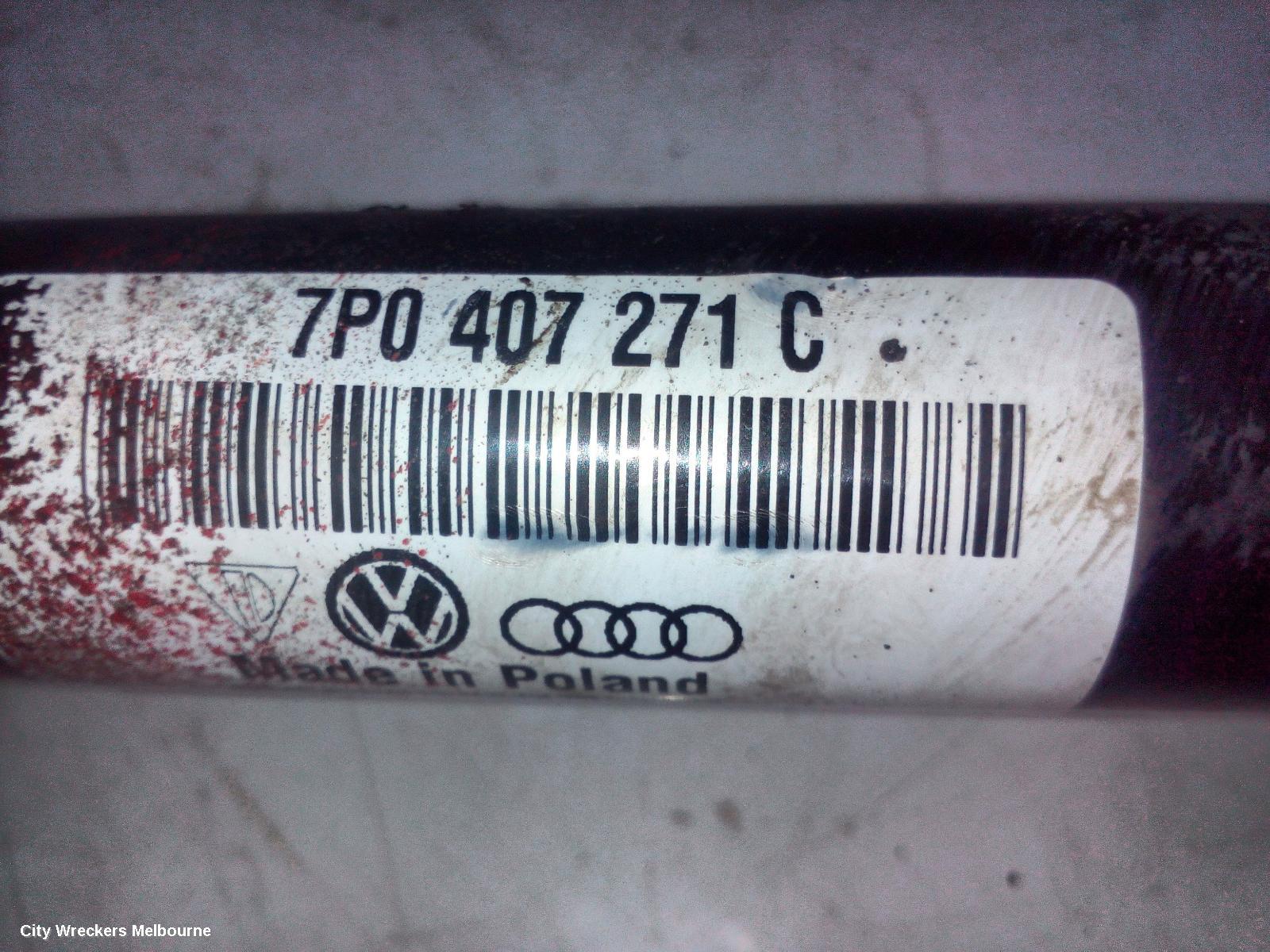 PORSCHE CAYENNE LEFT DRIVESHAFT, FRONT, DIESEL, 3.0, 92A, 07/2010 - 04/2018