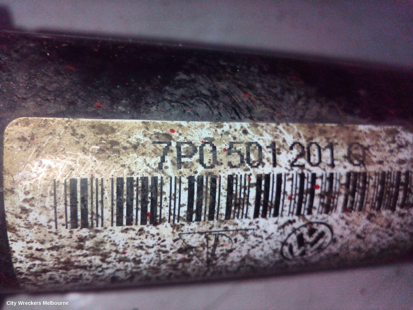 PORSCHE CAYENNE RIGHT DRIVESHAFT, REAR, DIESEL, 3.0, 92A, 07/2010 - 04/2018